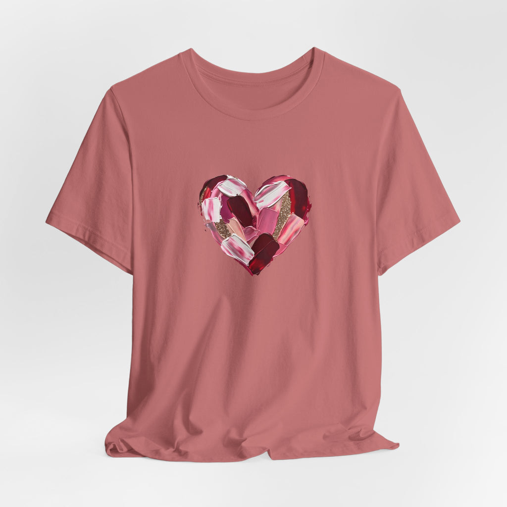 Painted Heart- Unisex Jersey Short Sleeve Tee