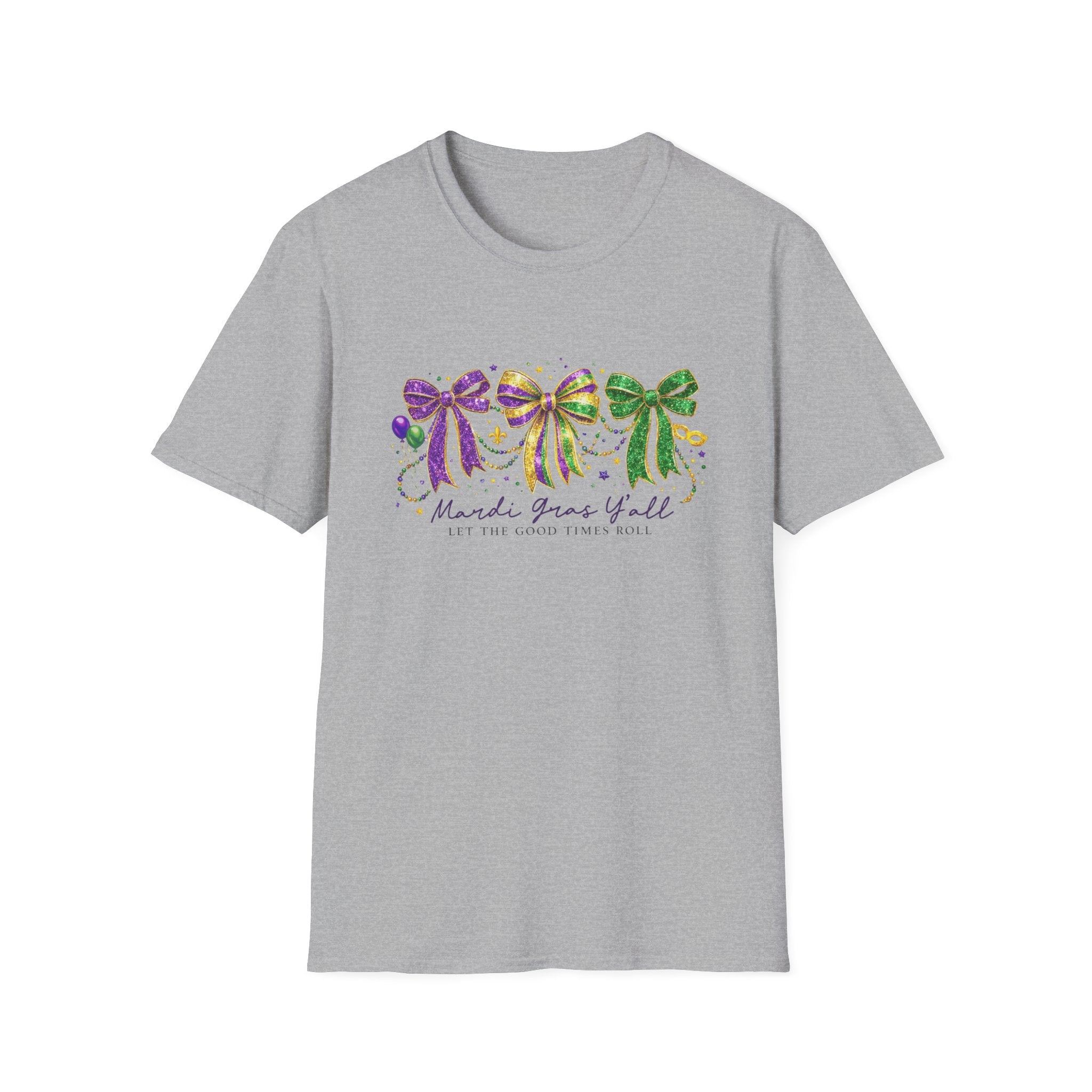 Let the Good Times Roll Bows- Unisex Softstyle T-Shirt
