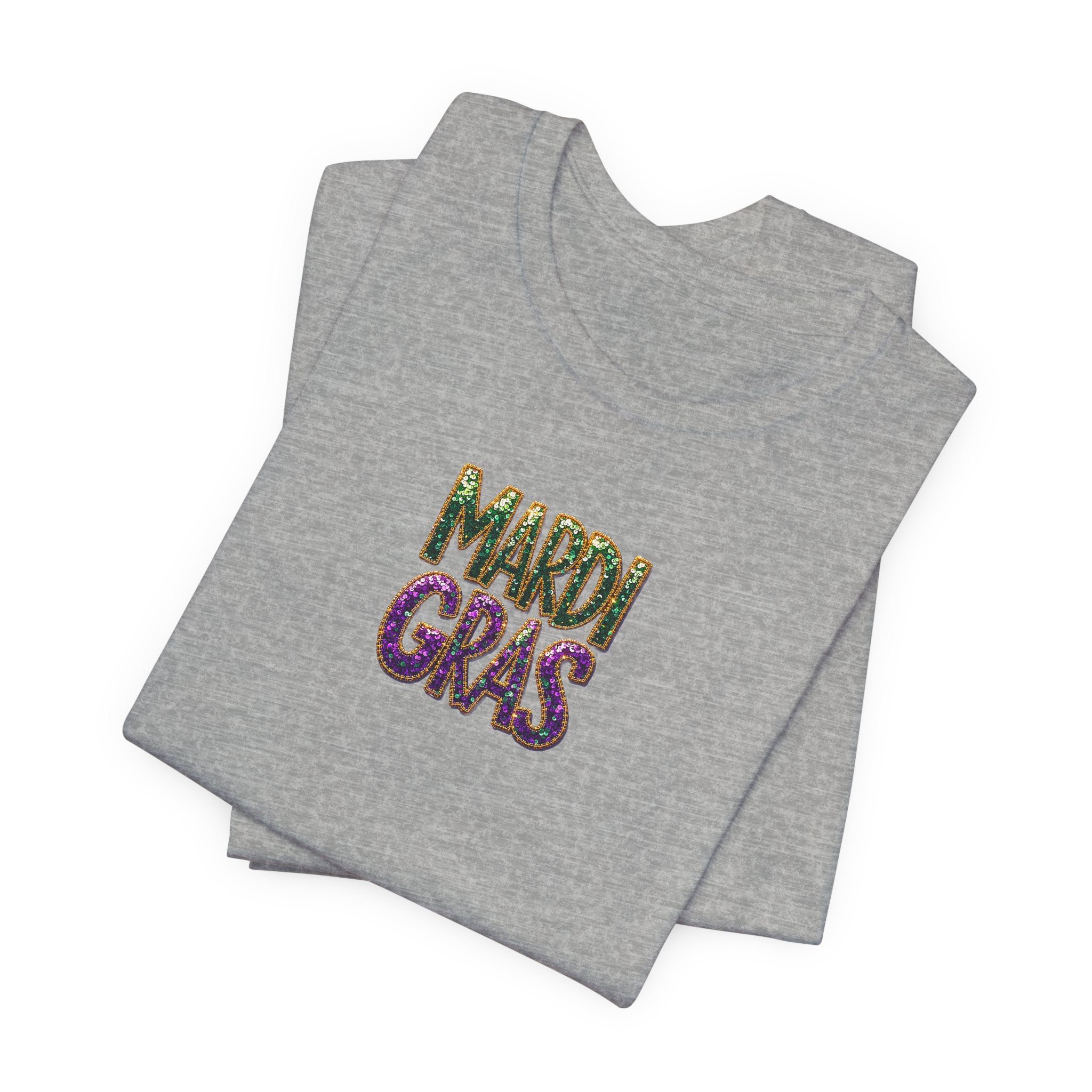 Sparkle Mardi Gras- Unisex Jersey Short Sleeve Tee
