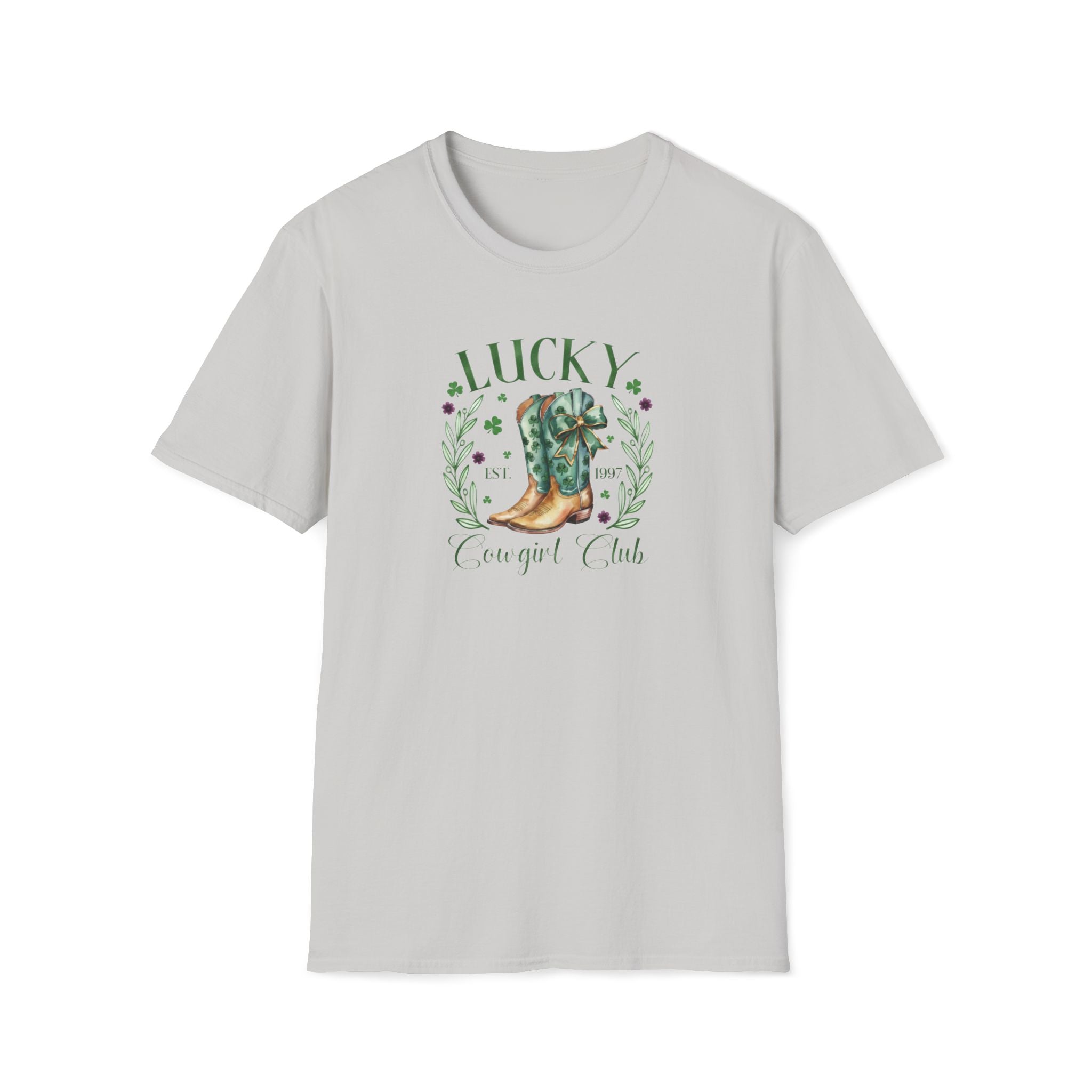Lucky Cowgirl Club- Unisex Softstyle T-Shirt