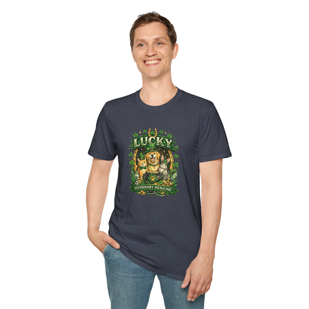 Lucky Vet Medicine- Unisex Softstyle T-Shirt
