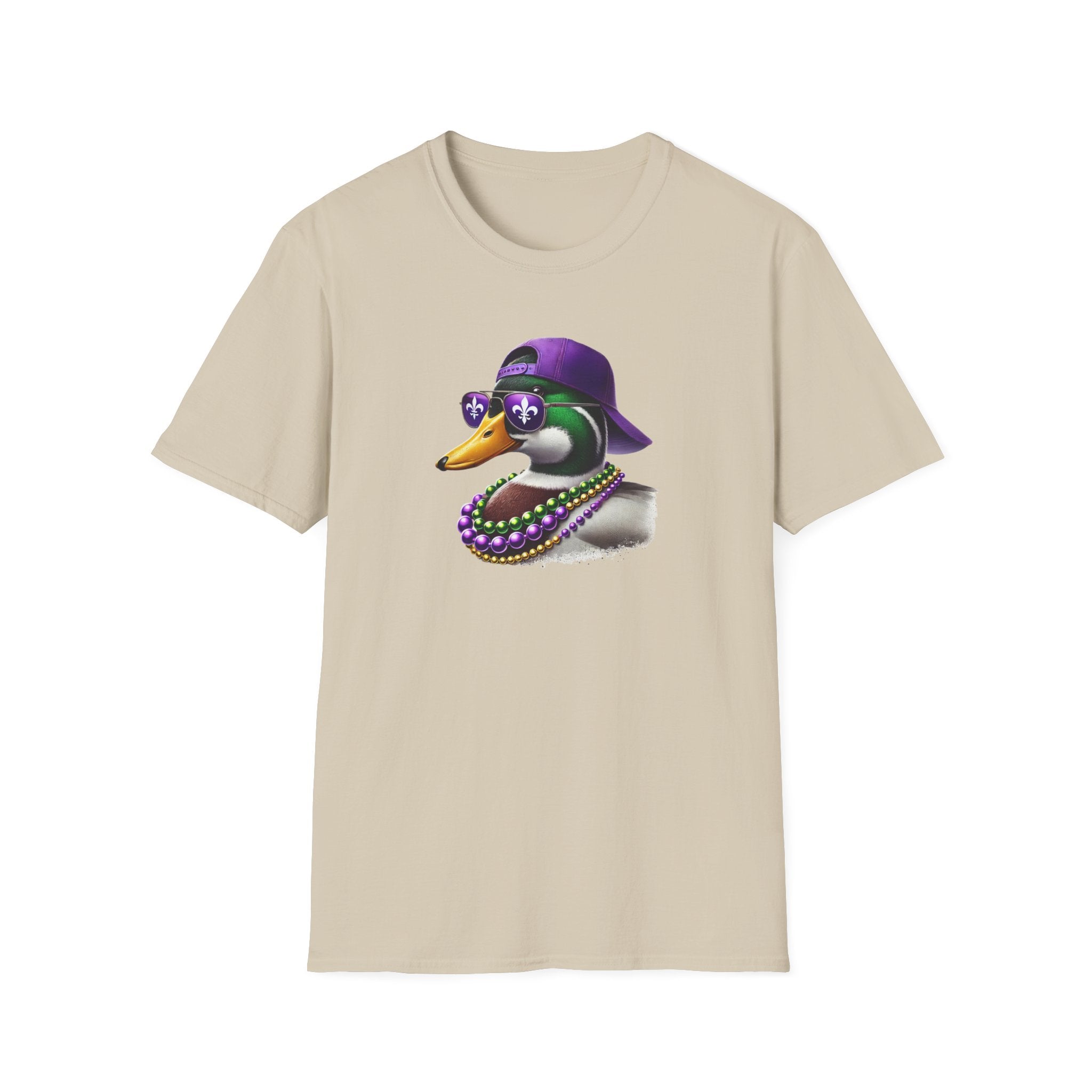 Ducking Mardi Gras- Unisex Softstyle T-Shirt