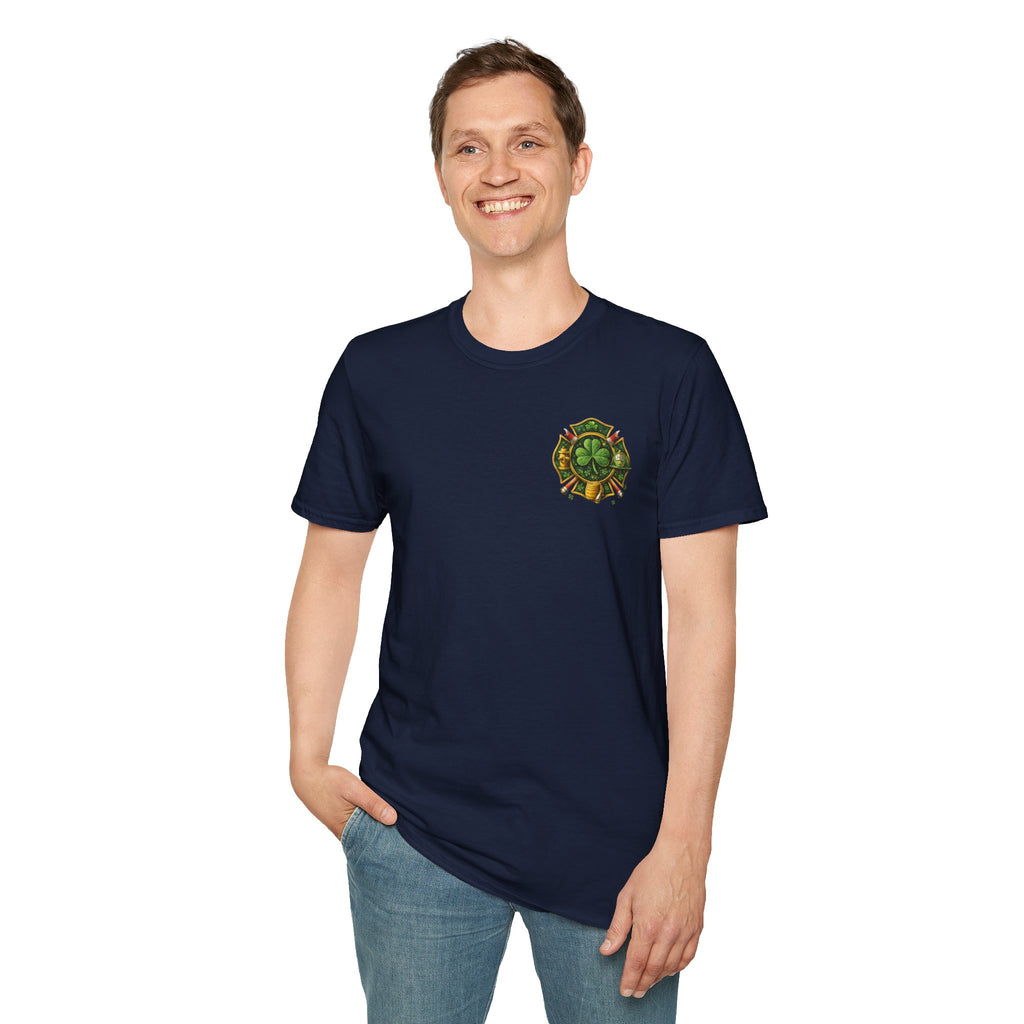 Lucky Firefighter- Unisex Softstyle T-Shirt
