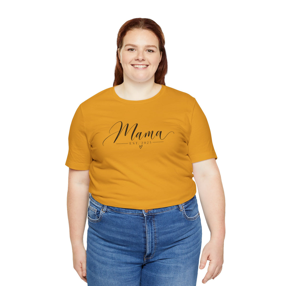 Mama Est. 2025 T-Shirt — Elegant Script Mama Tee