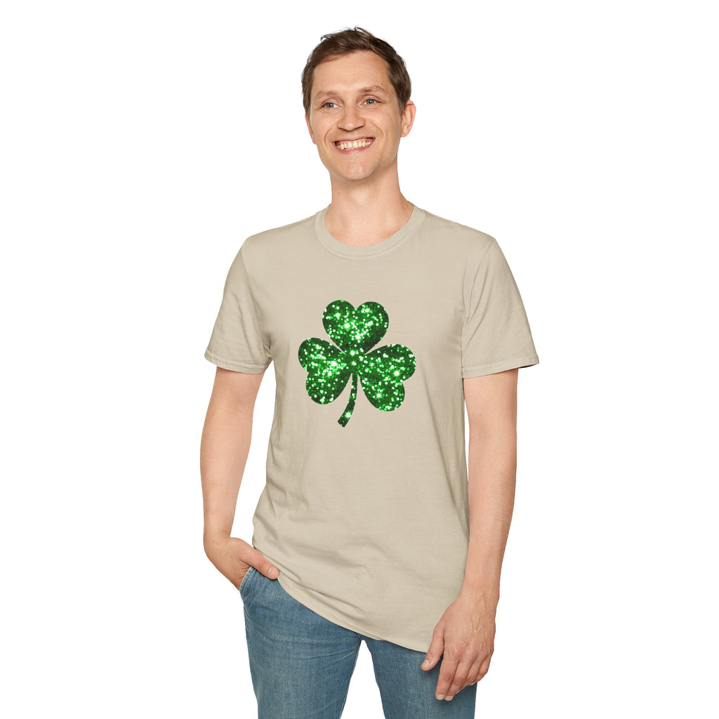 3 leaf clover- Unisex Softstyle T-Shirt