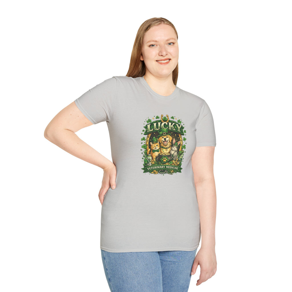 Lucky Vet Medicine- Unisex Softstyle T-Shirt