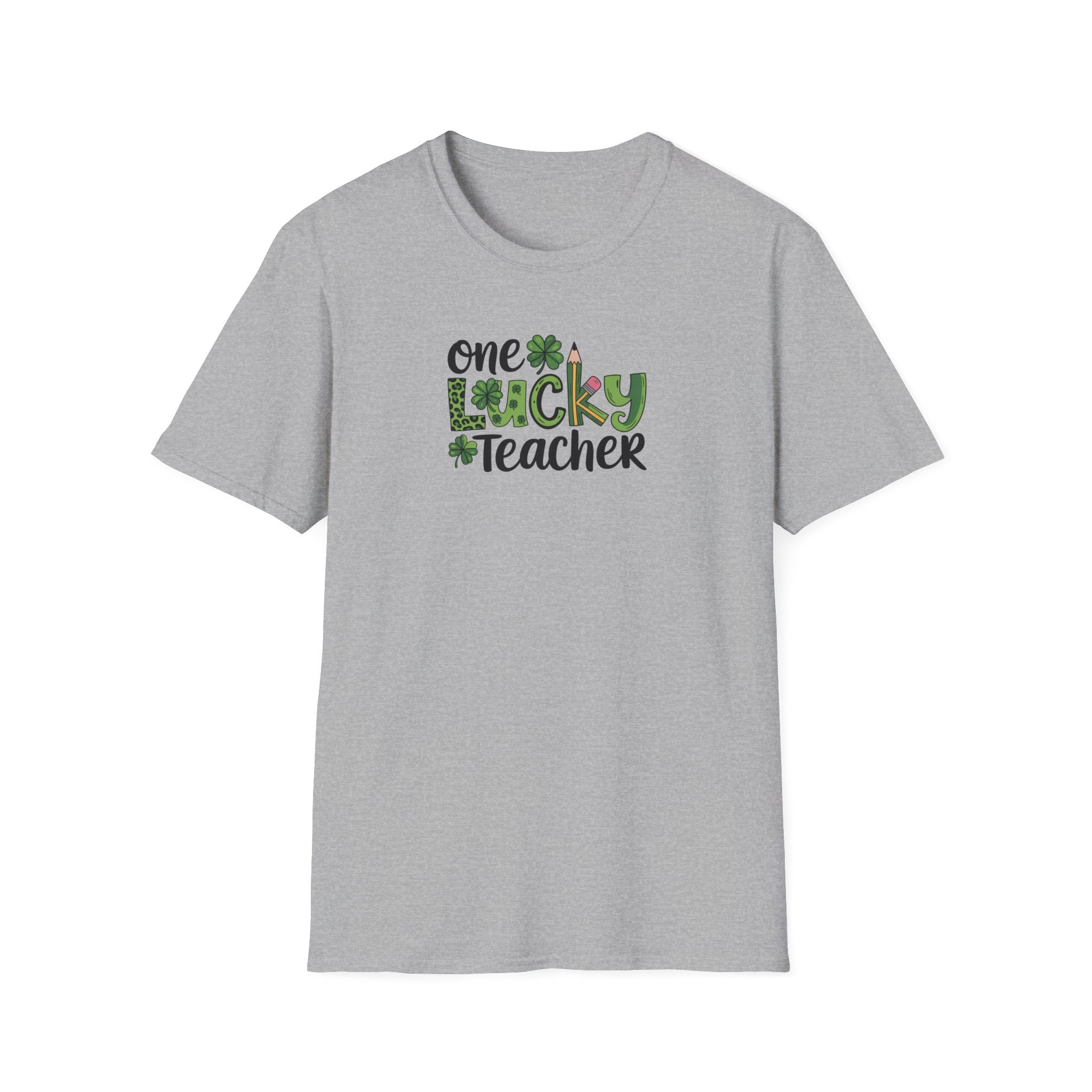 One Lucky Teacher- Unisex Softstyle T-Shirt
