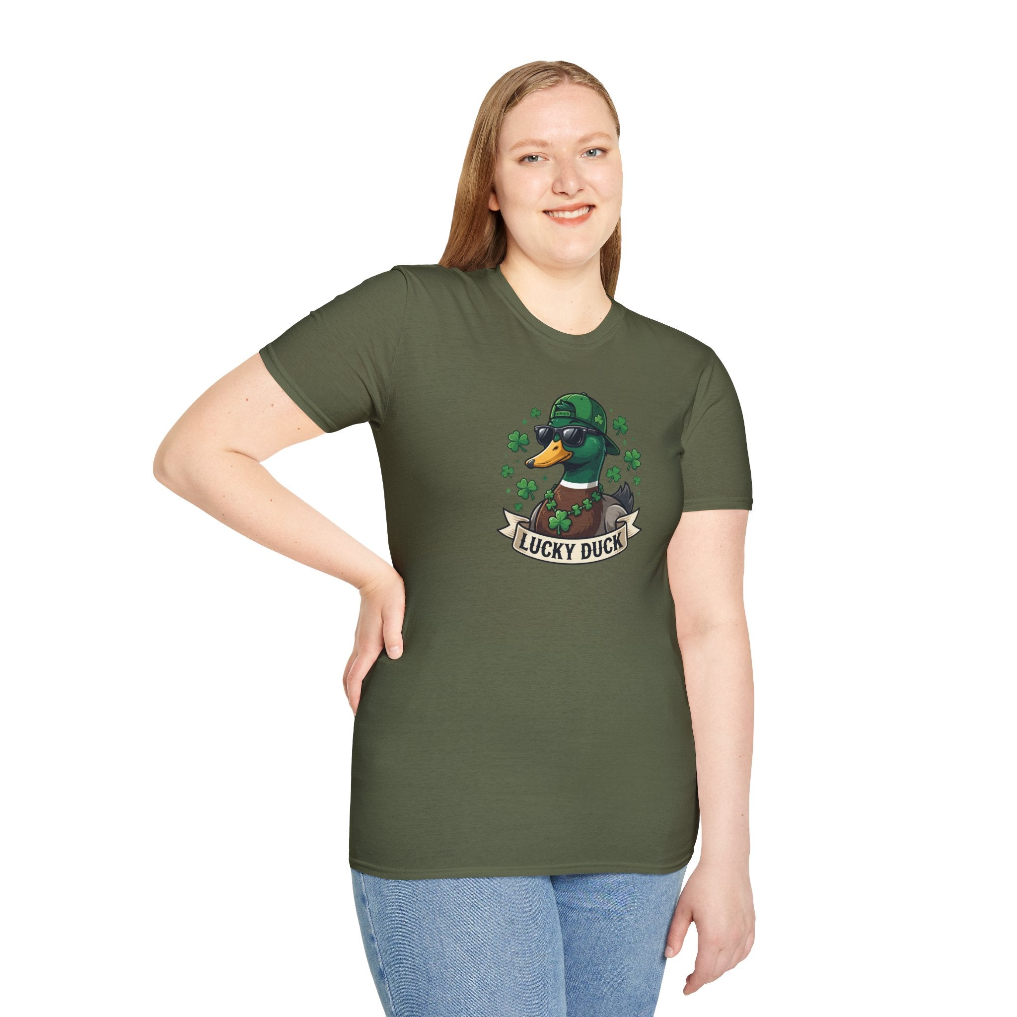 Lucky Duck- Unisex Softstyle T-Shirt