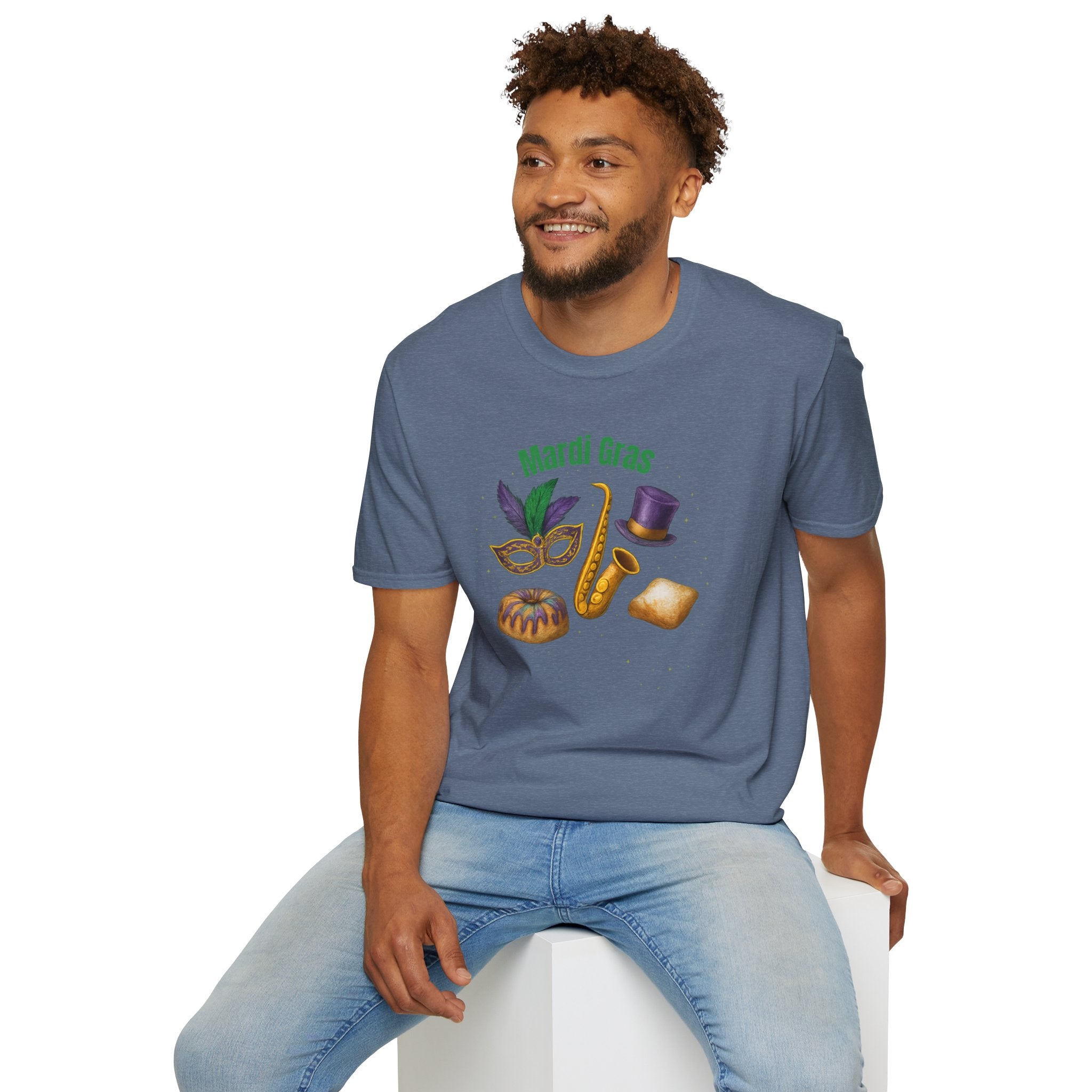 Mardi Gras Finest Items- Unisex Softstyle T-Shirt
