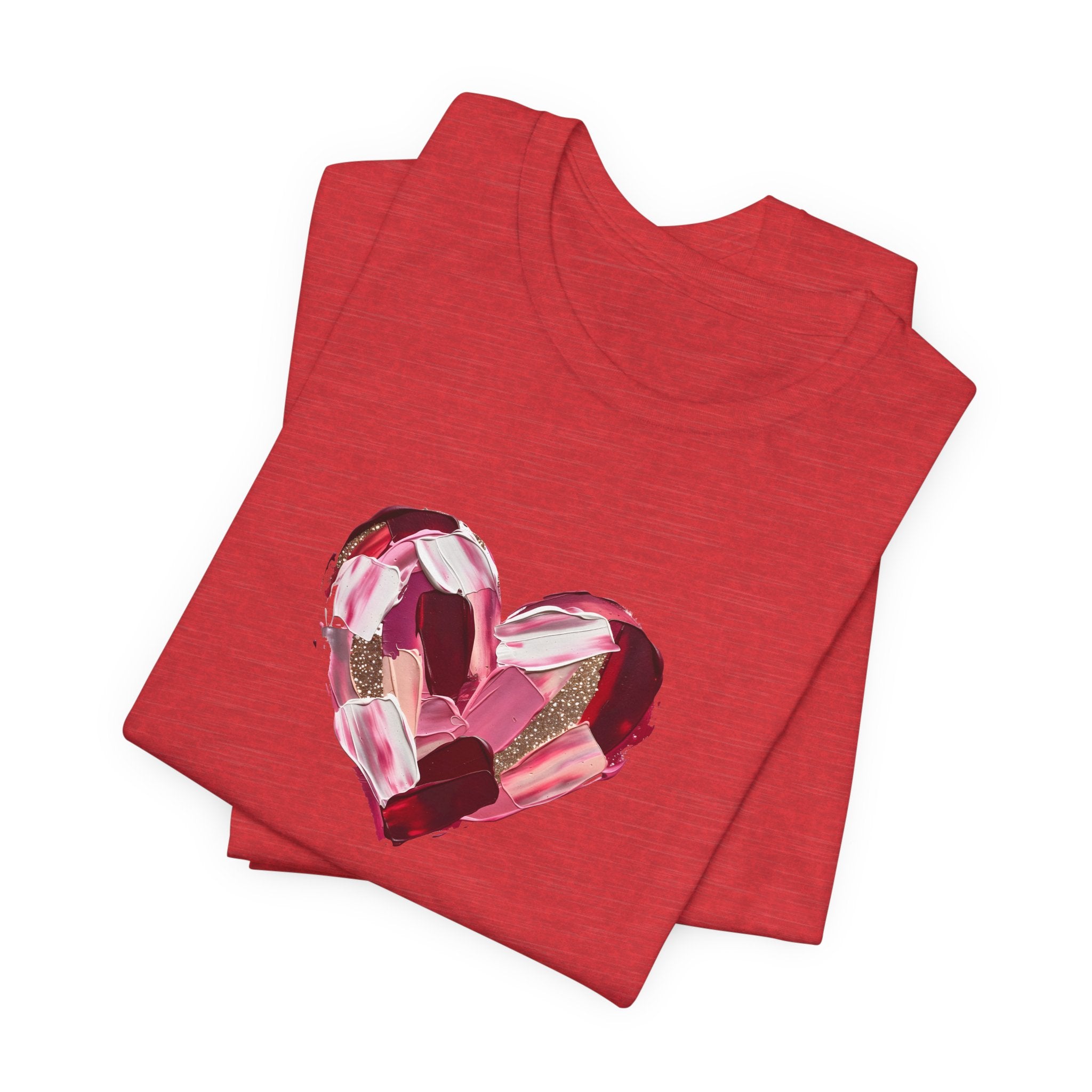 Painted Heart- Unisex Jersey Short Sleeve Tee