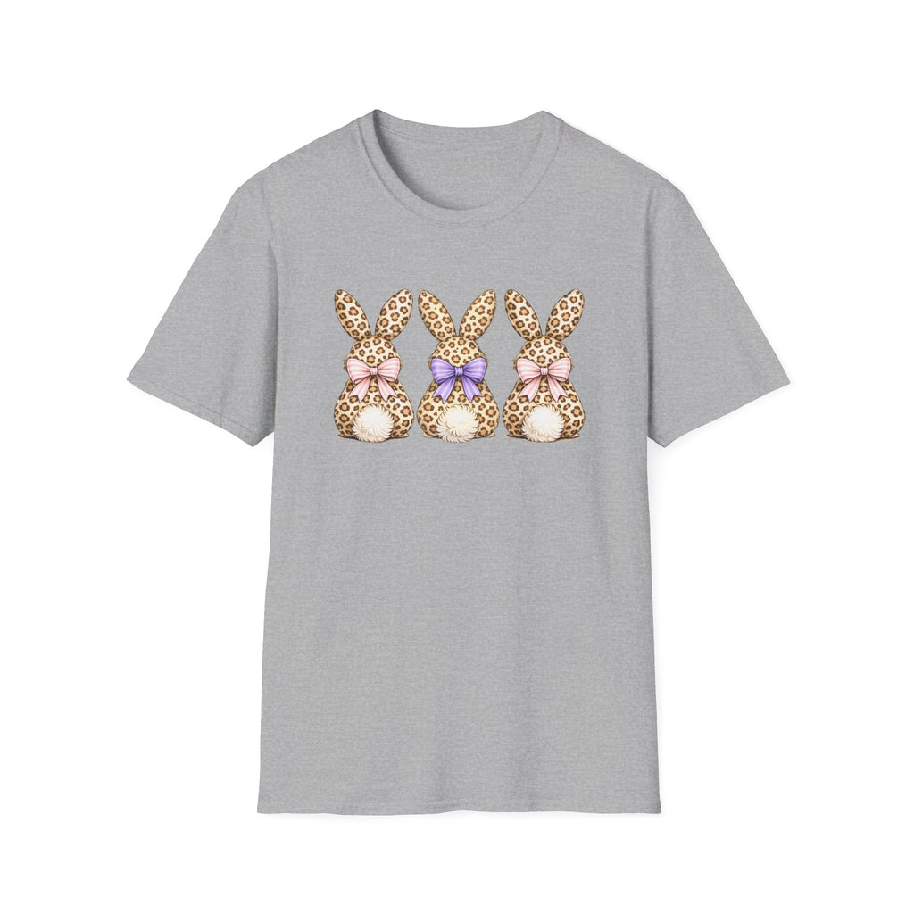 Leopard Easter Bunnies- Unisex Softstyle T-Shirt