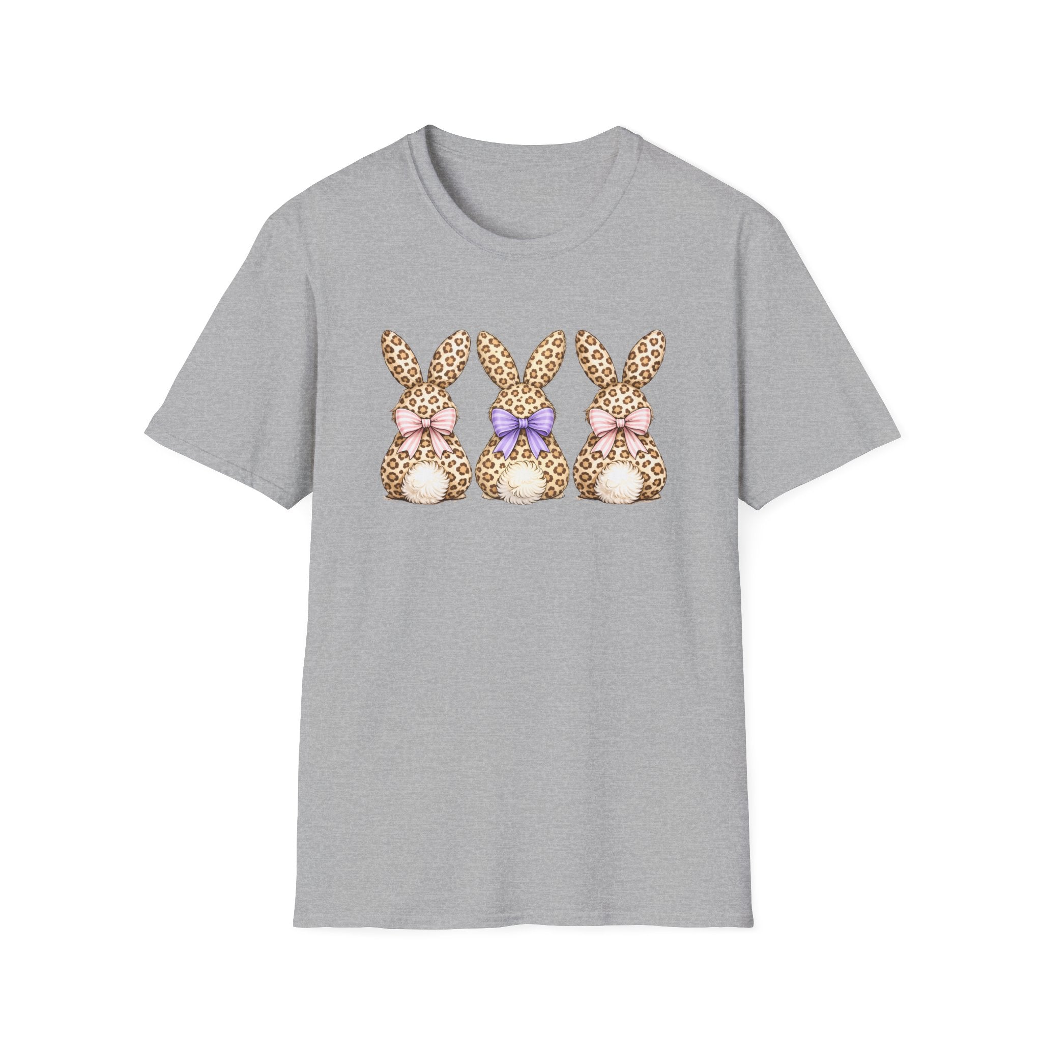 Leopard Easter Bunnies- Unisex Softstyle T-Shirt
