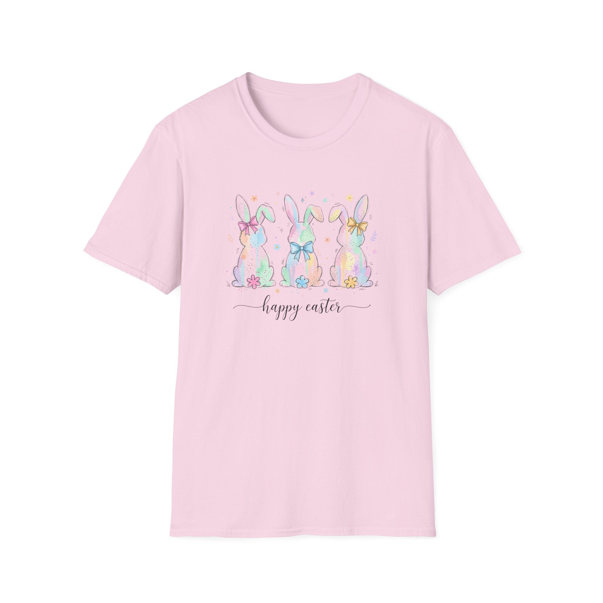 Spring Color Bunny- Unisex Softstyle T-Shirt