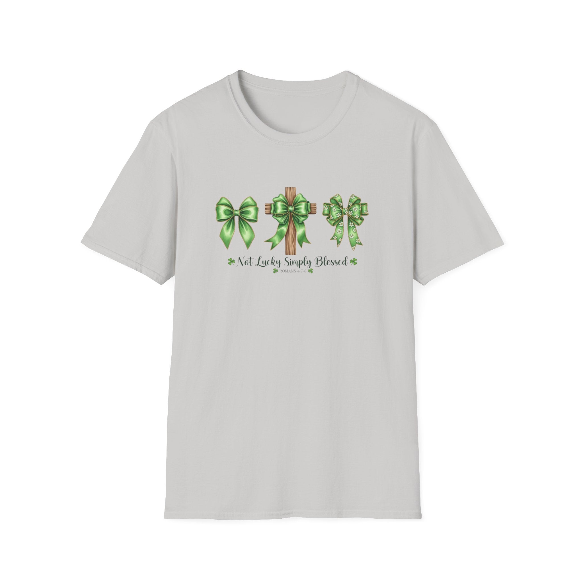 Not Lucky, Simply Blessed- Unisex Softstyle T-Shirt