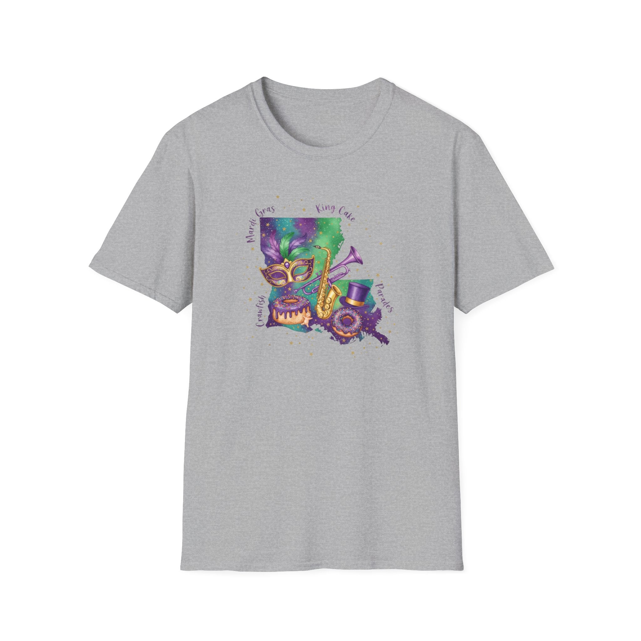 The Best of Louisiana Mardi Gras- Unisex Softstyle T-Shirt