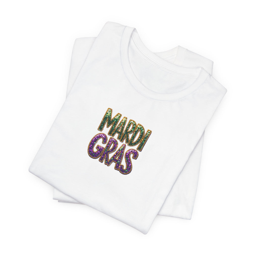 Sparkle Mardi Gras- Unisex Jersey Short Sleeve Tee