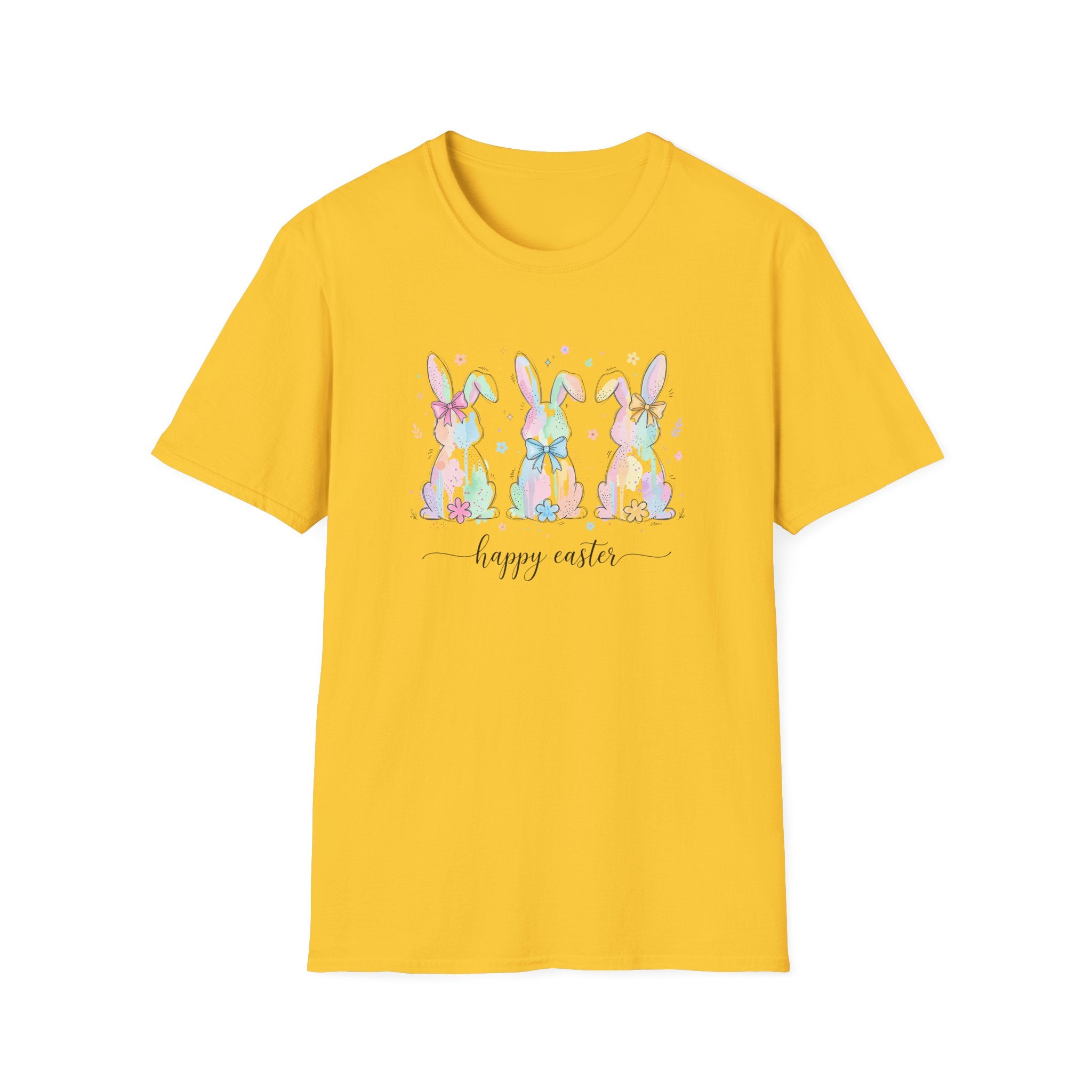 Spring Color Bunny- Unisex Softstyle T-Shirt