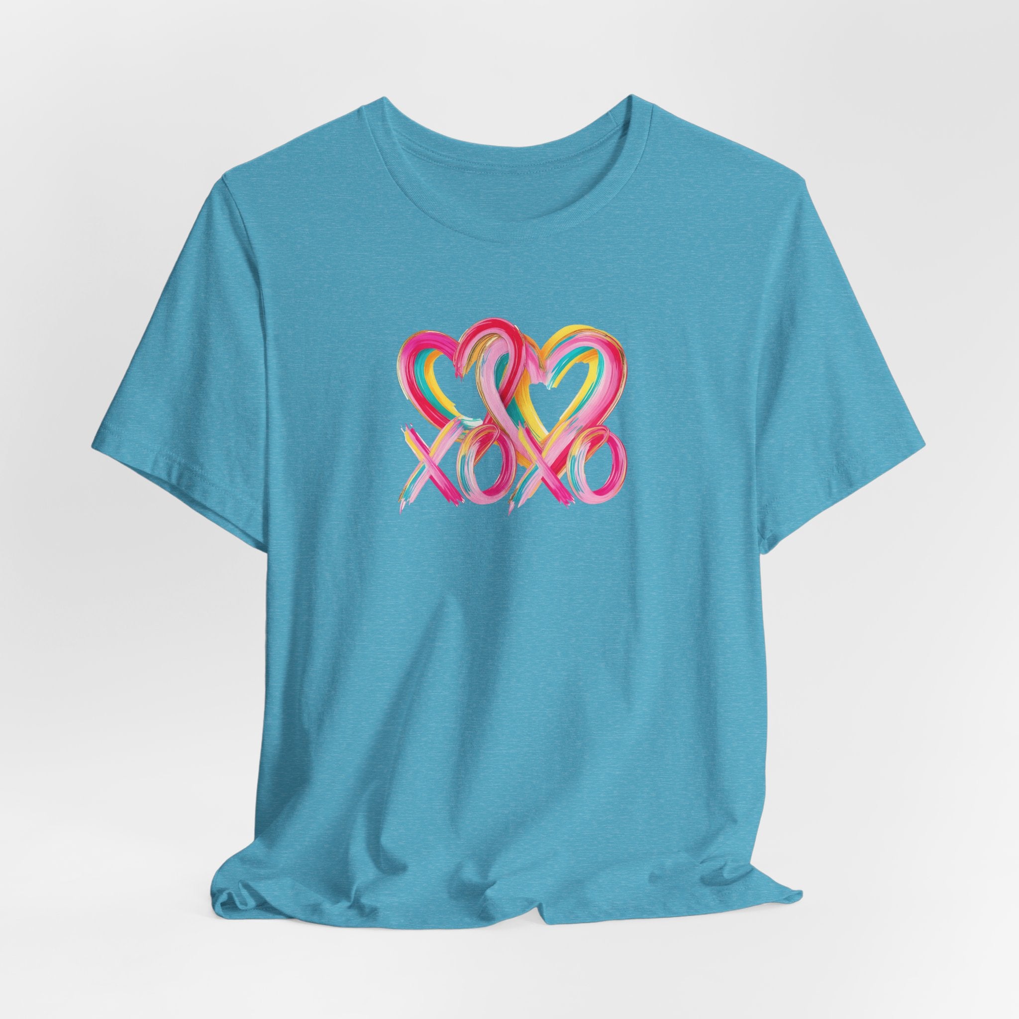 Paint Heart XOXO- Unisex Jersey Short Sleeve Tee