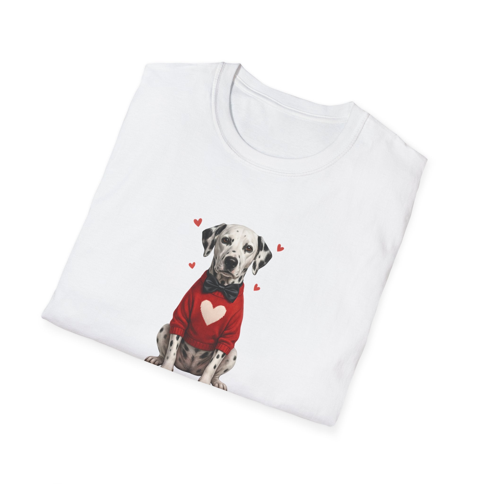 Dalmatian Bowtie- Unisex Softstyle T-Shirt
