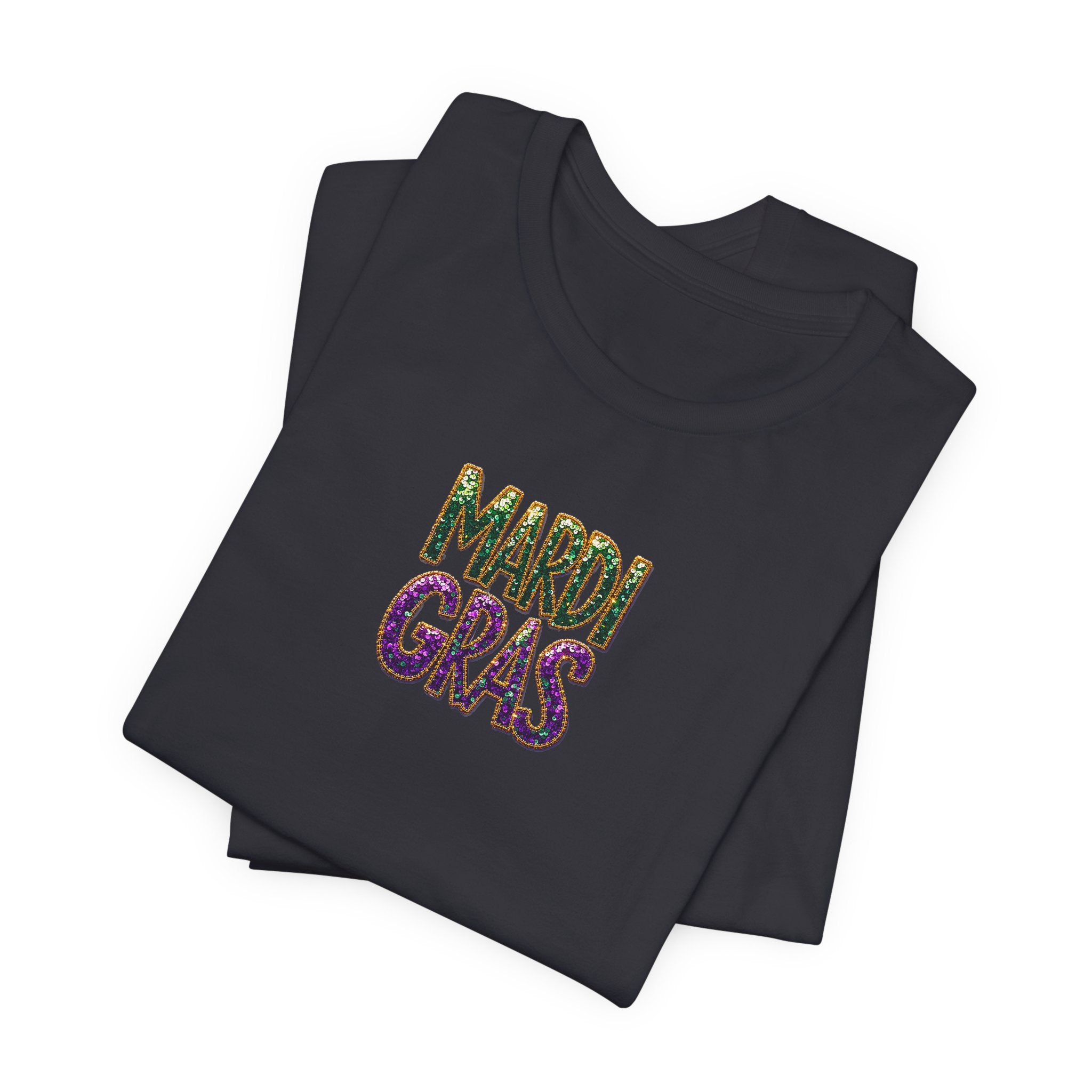 Sparkle Mardi Gras- Unisex Jersey Short Sleeve Tee