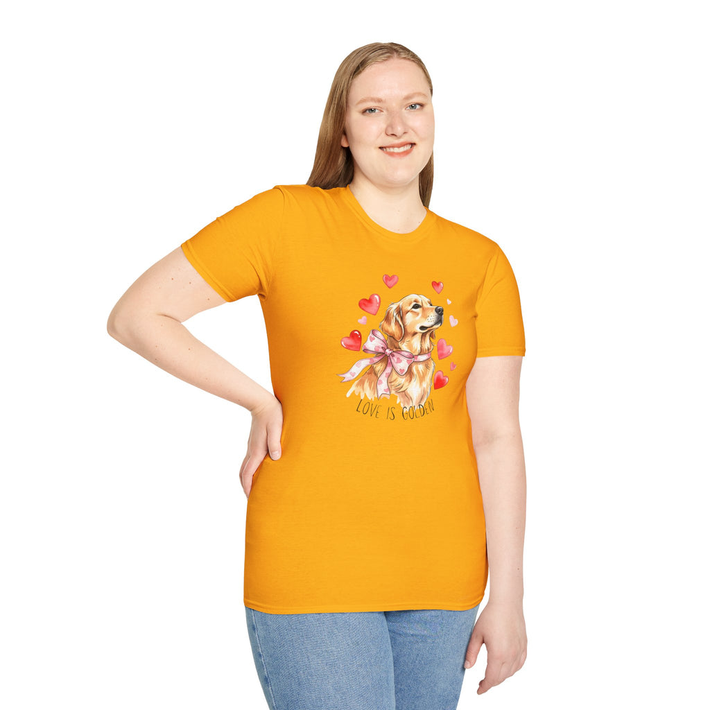 Love Is Golden- Unisex Softstyle T-Shirt
