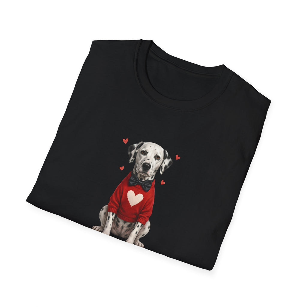 Dalmatian Bowtie- Unisex Softstyle T-Shirt