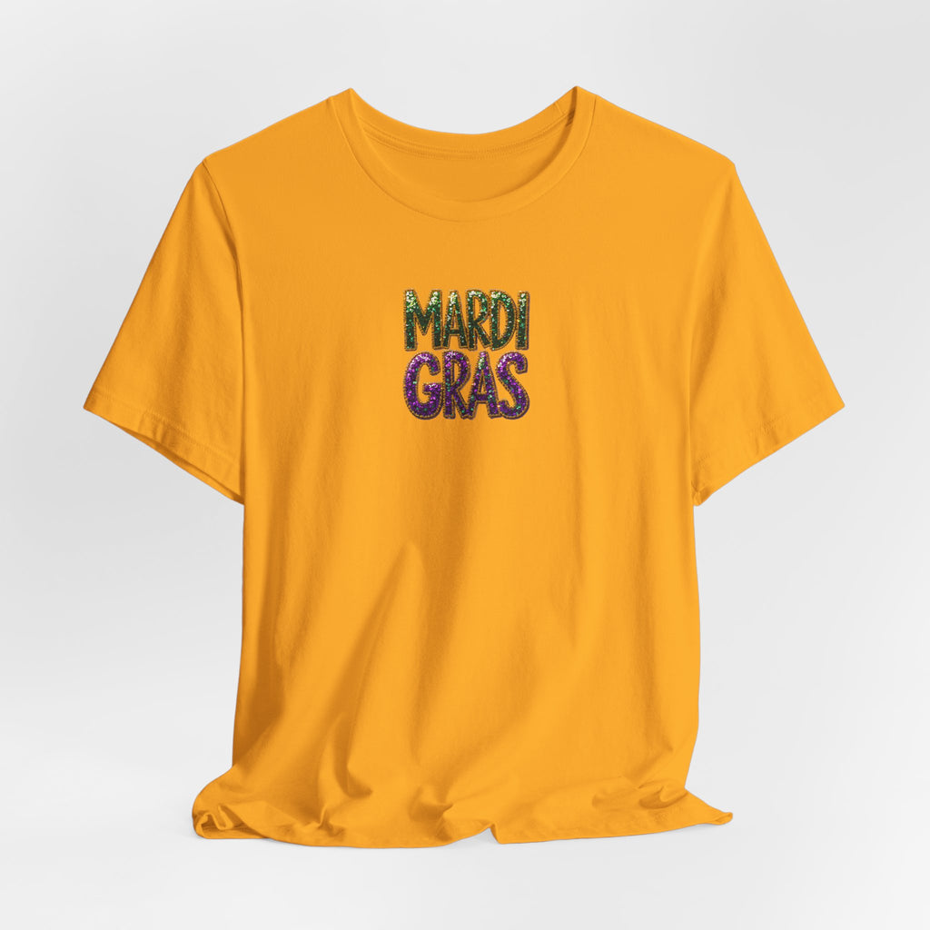 Sparkle Mardi Gras- Unisex Jersey Short Sleeve Tee