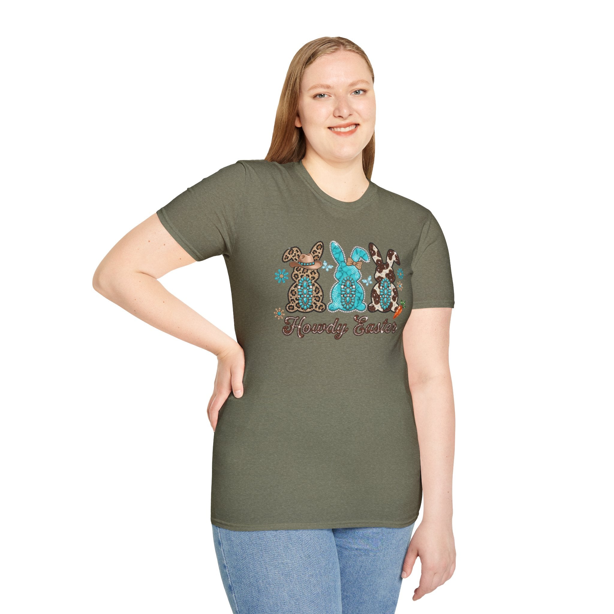 Howdy Easter- Unisex Softstyle T-Shirt