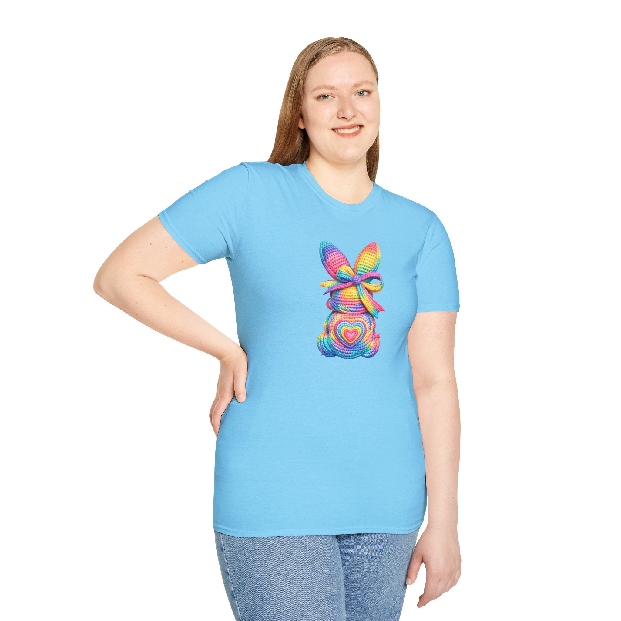 Tie Dye Bunny- Unisex Softstyle T-Shirt