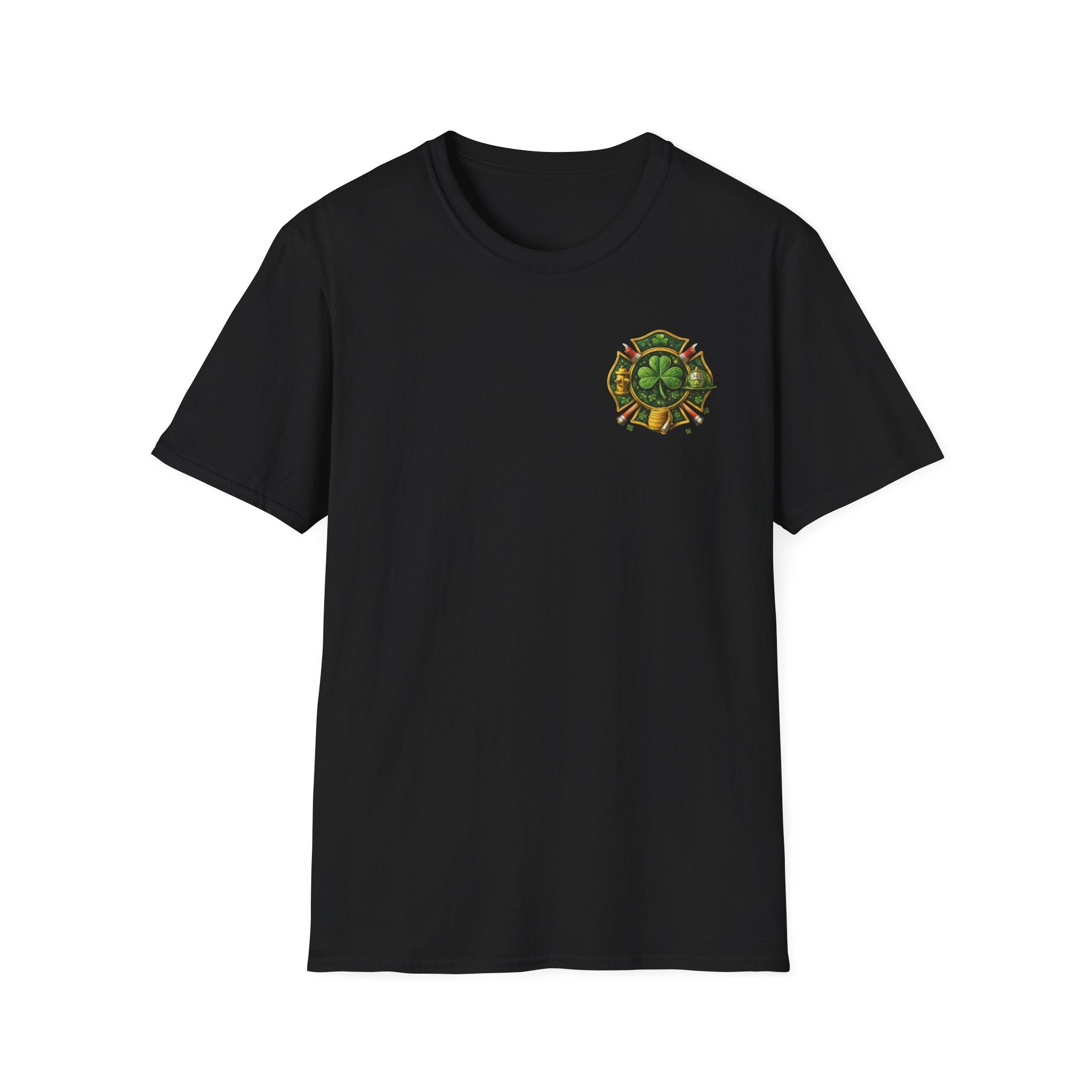 Lucky Firefighter- Unisex Softstyle T-Shirt