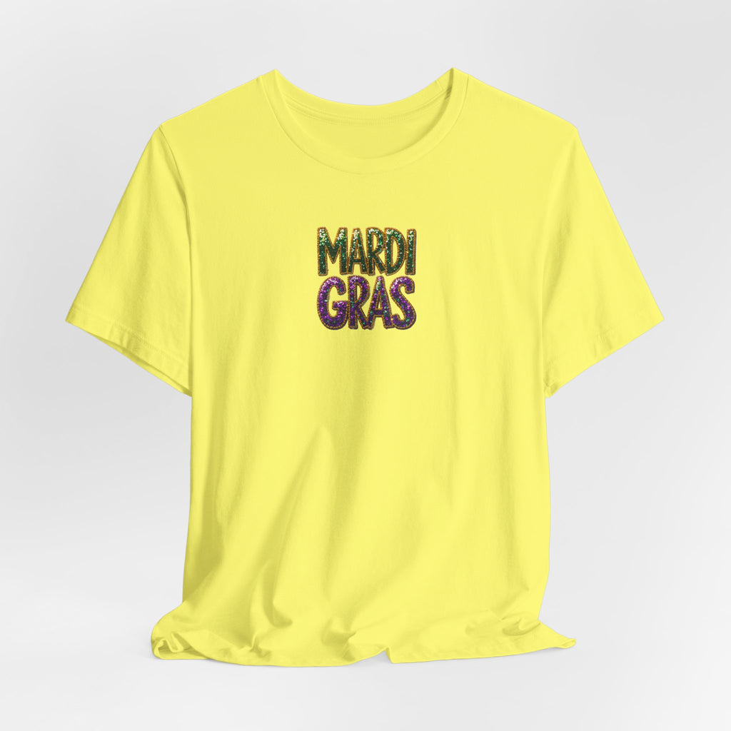 Sparkle Mardi Gras- Unisex Jersey Short Sleeve Tee