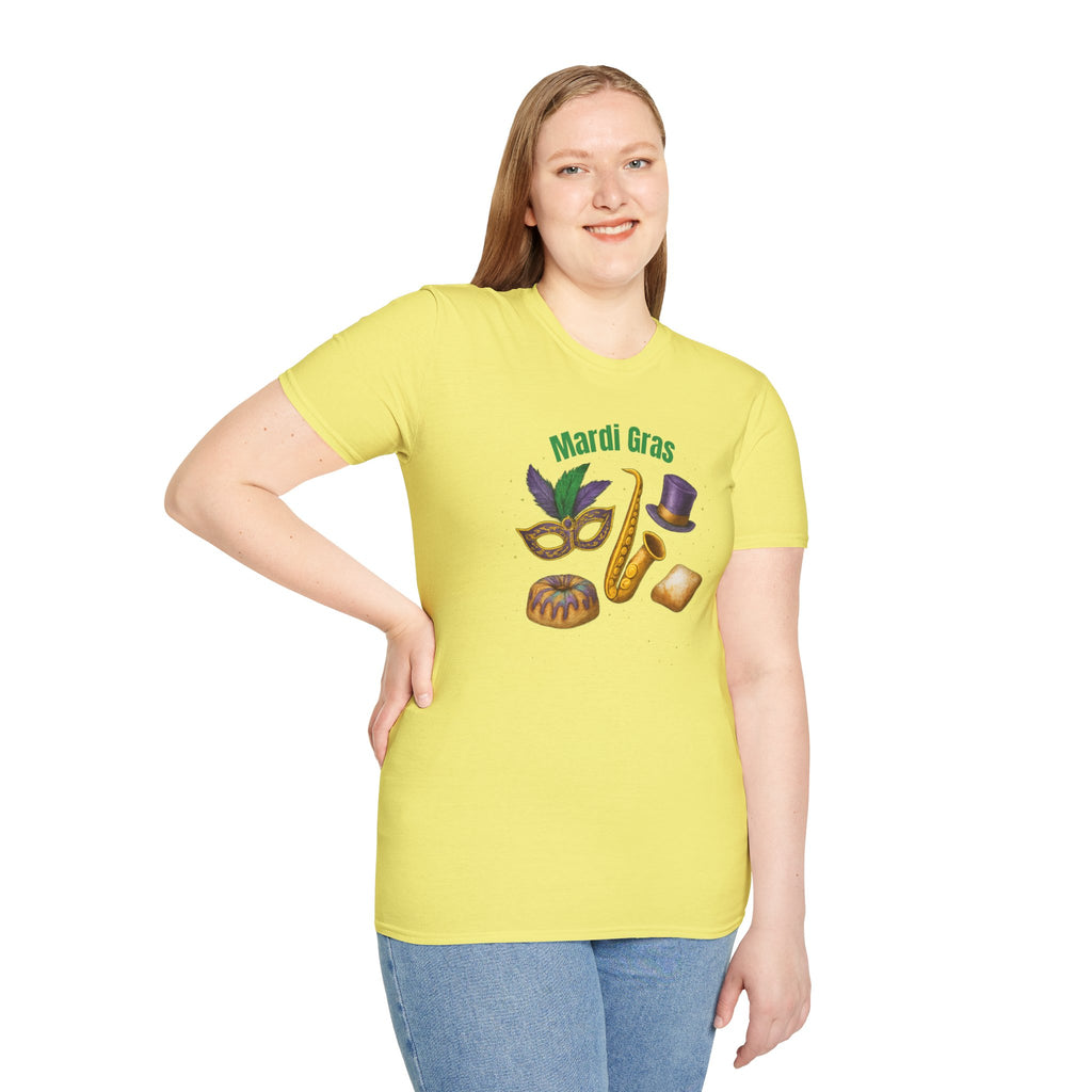Mardi Gras Finest Items- Unisex Softstyle T-Shirt