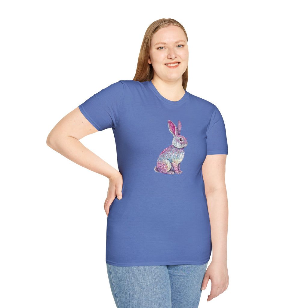 Glitter Bunny- Unisex Softstyle T-Shirt