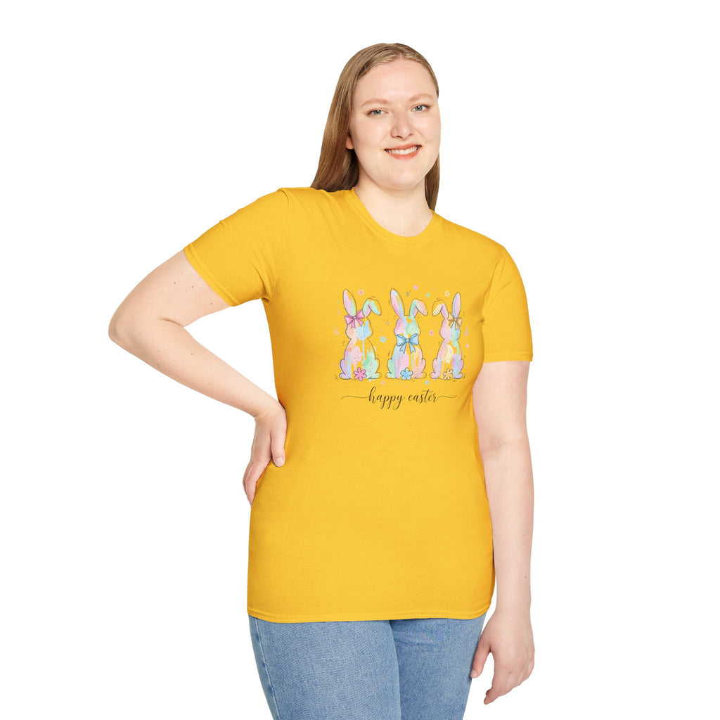 Spring Color Bunny- Unisex Softstyle T-Shirt
