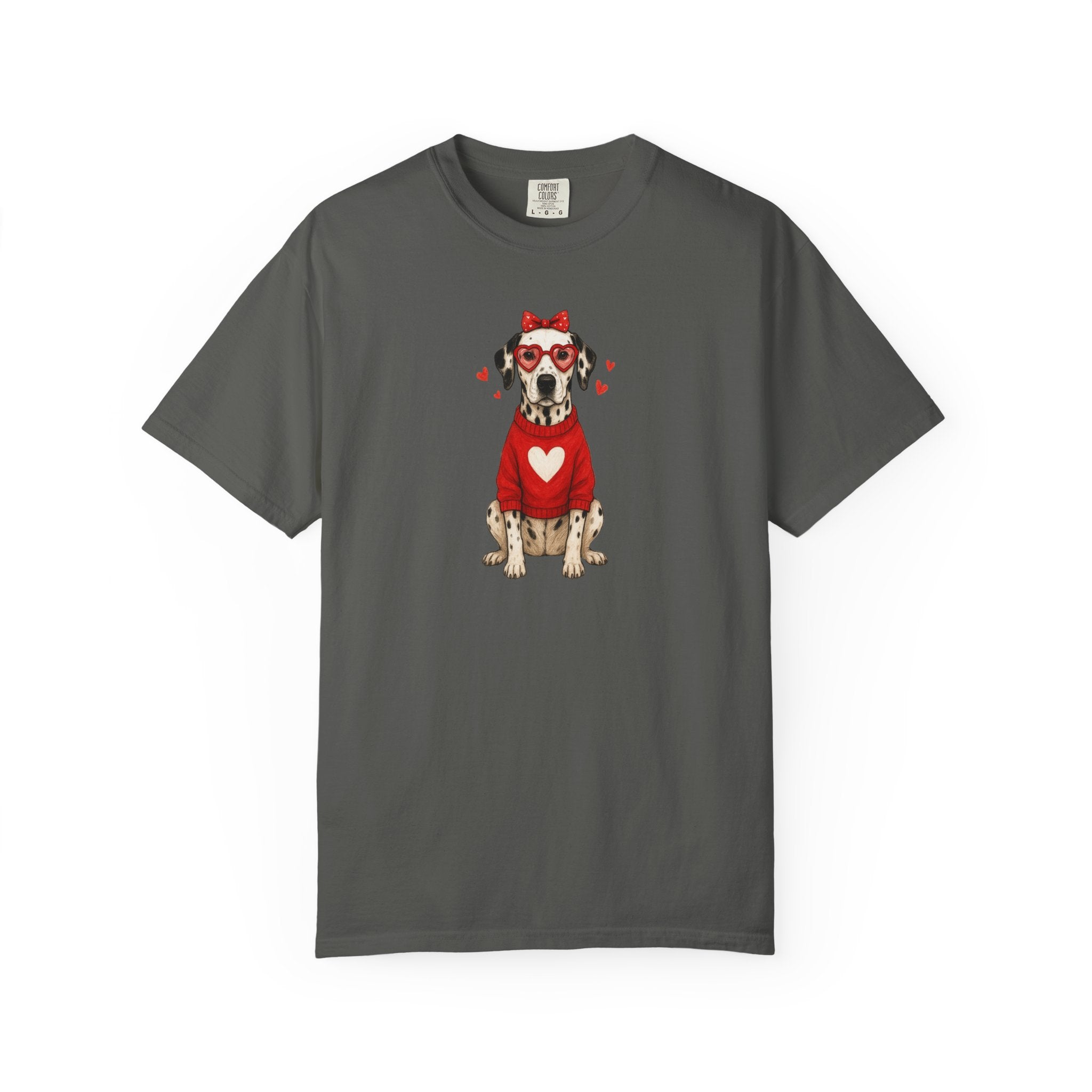 Dalmatian with glasses- Unisex Garment-Dyed T-shirt