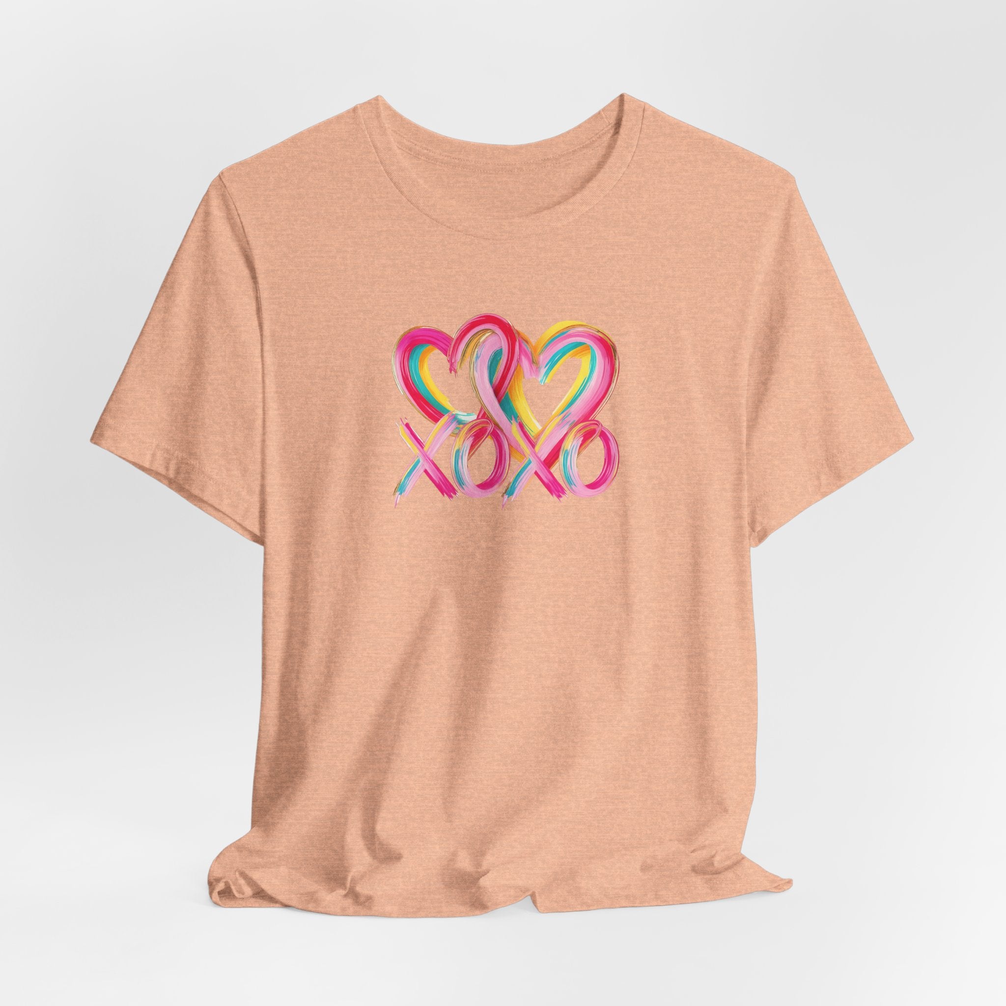 Paint Heart XOXO- Unisex Jersey Short Sleeve Tee