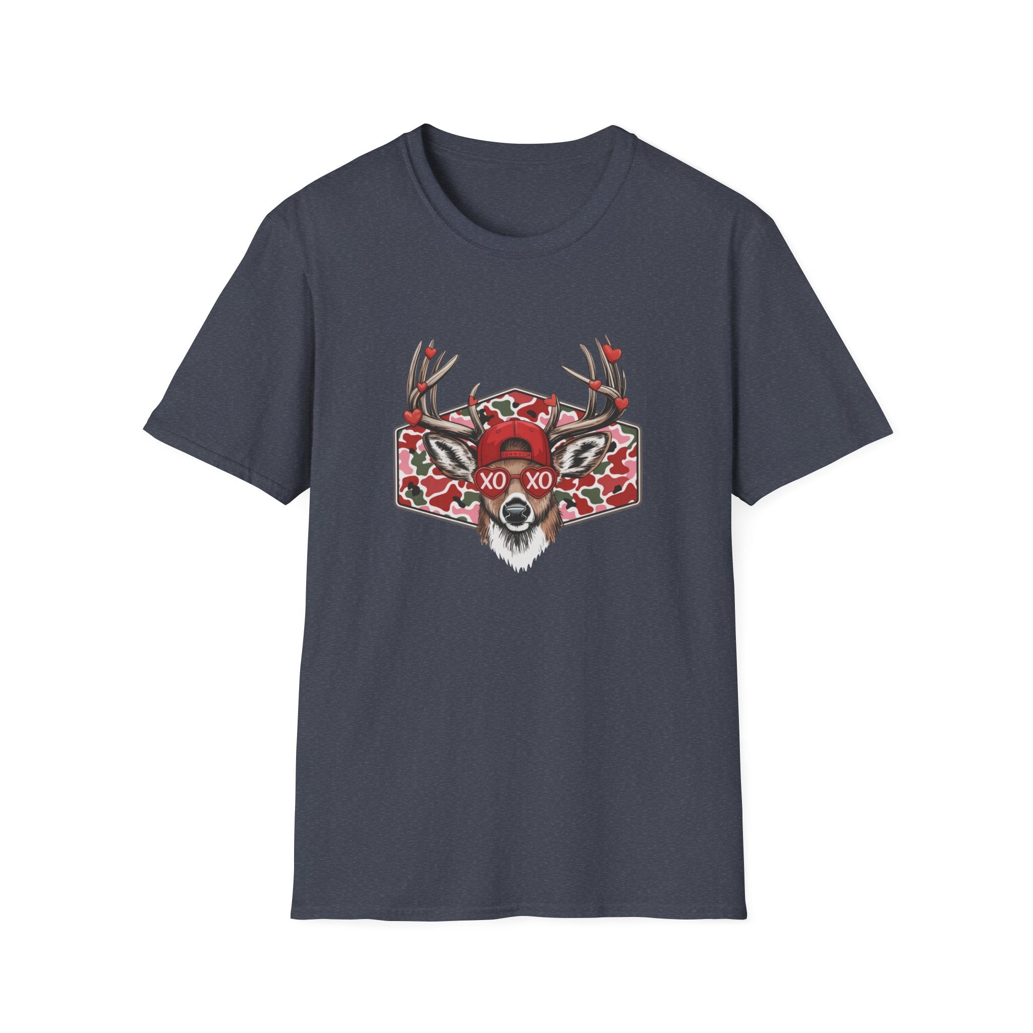 Deer Valentine- Unisex Softstyle T-Shirt