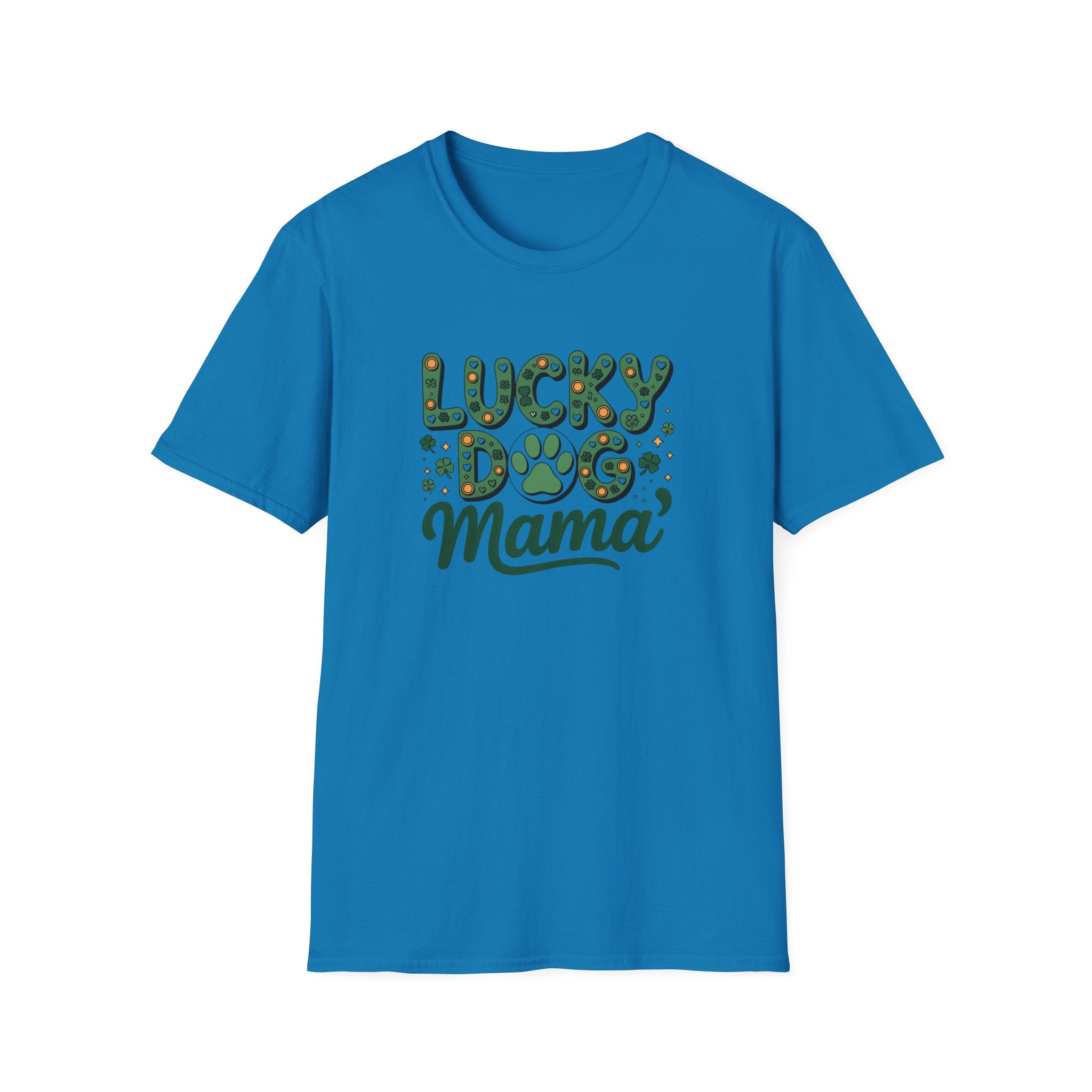 Lucky Dog Mama- Unisex Softstyle T-Shirt