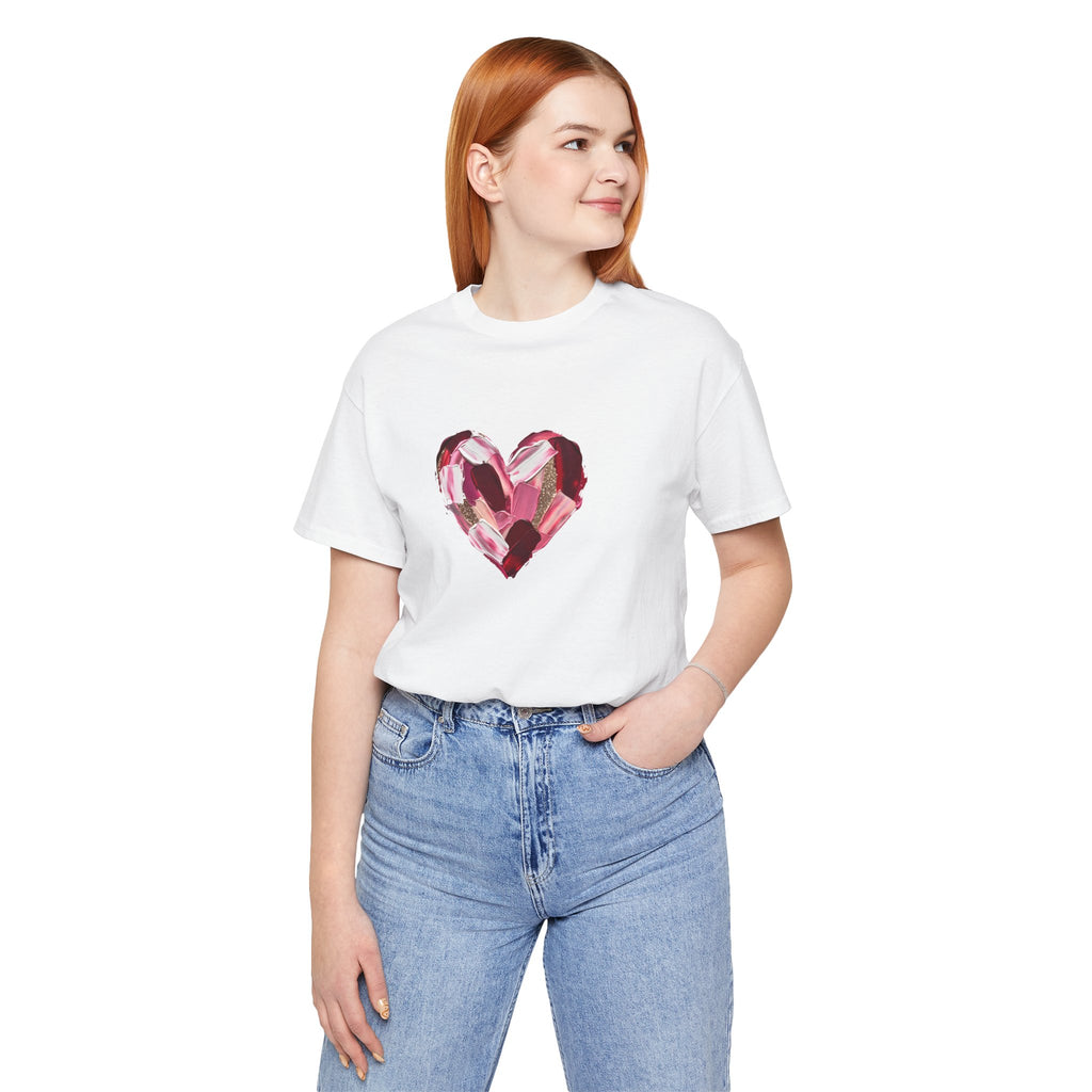 Painted Heart- Unisex Jersey Short Sleeve Tee