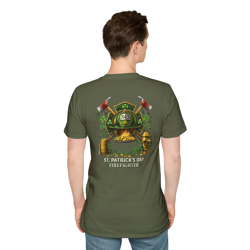 Lucky Firefighter- Unisex Softstyle T-Shirt