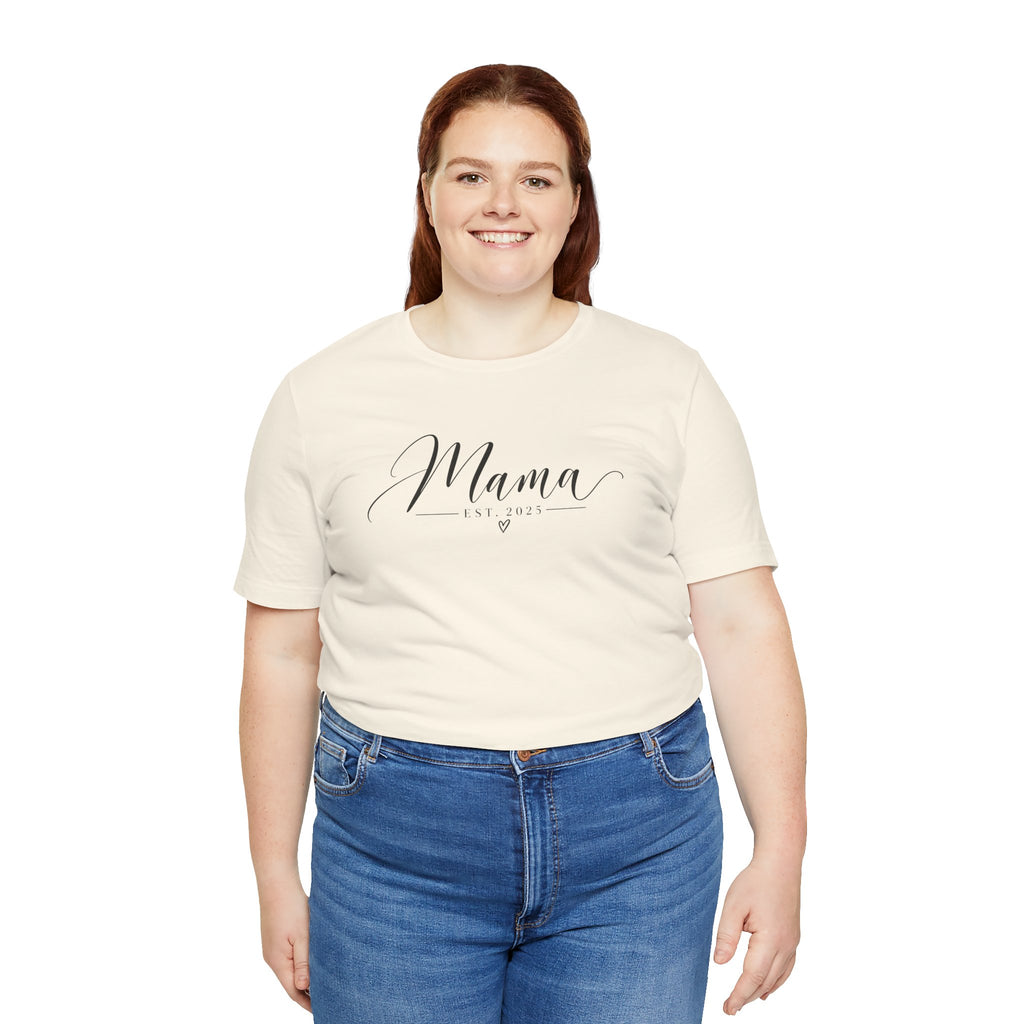 Mama Est. 2025 T-Shirt — Elegant Script Mama Tee