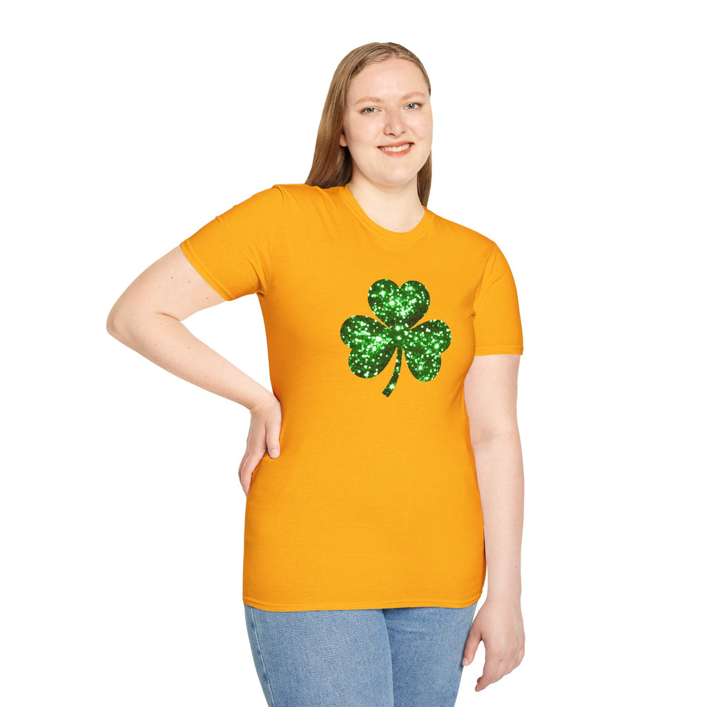 3 leaf clover- Unisex Softstyle T-Shirt