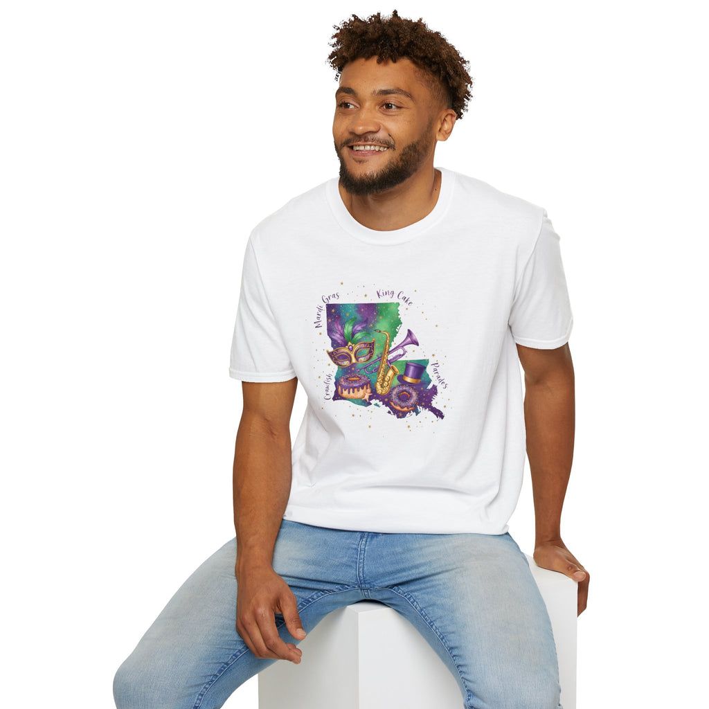 The Best of Louisiana Mardi Gras- Unisex Softstyle T-Shirt