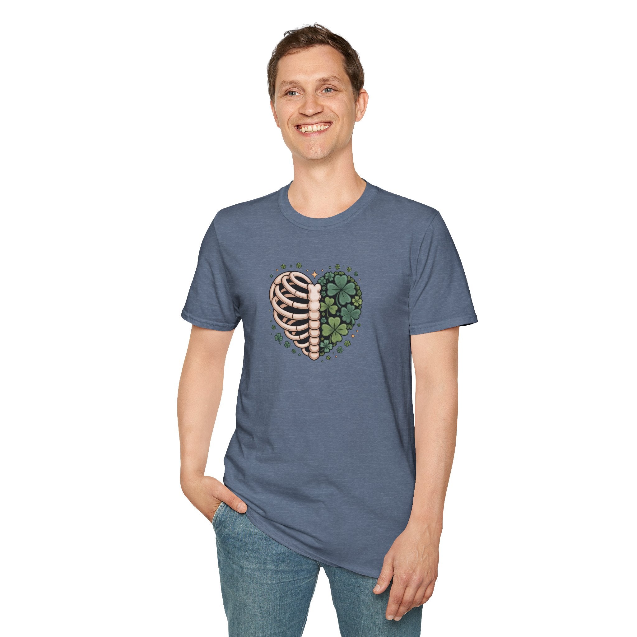 Rib Cage Shamrocks- Unisex Softstyle T-Shirt