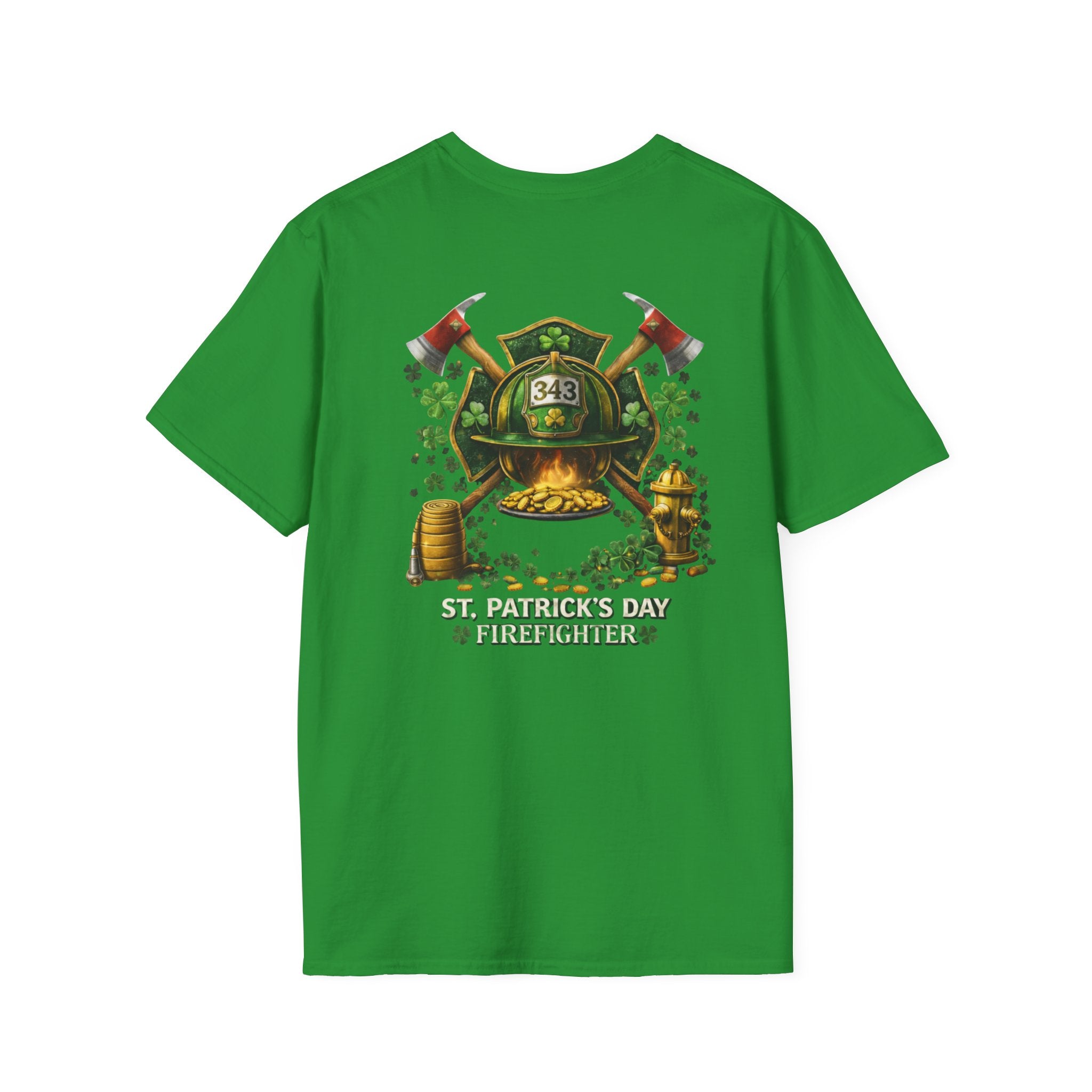 Lucky Firefighter- Unisex Softstyle T-Shirt