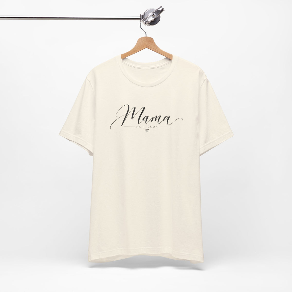 Mama Est. 2025 T-Shirt — Elegant Script Mama Tee