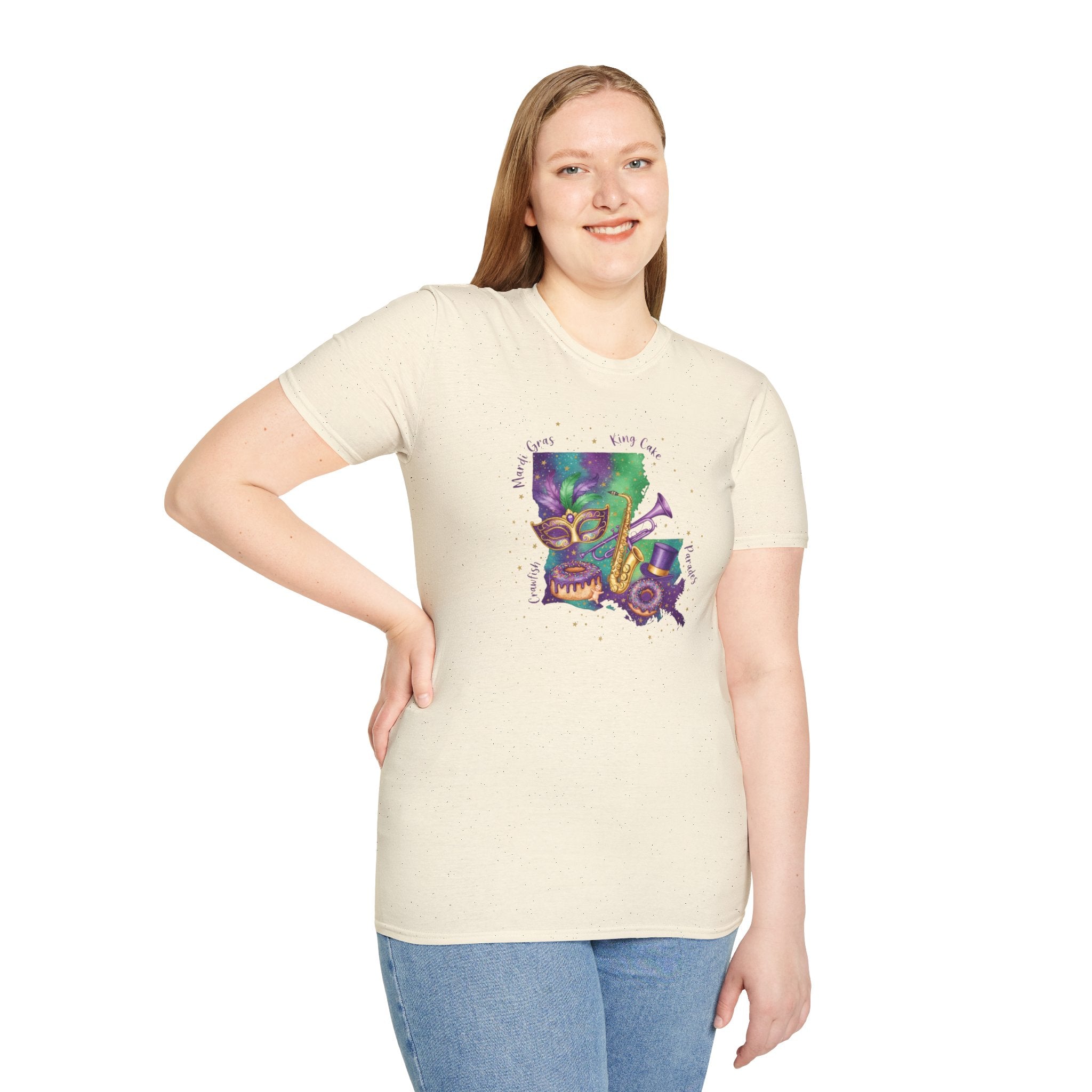 The Best of Louisiana Mardi Gras- Unisex Softstyle T-Shirt