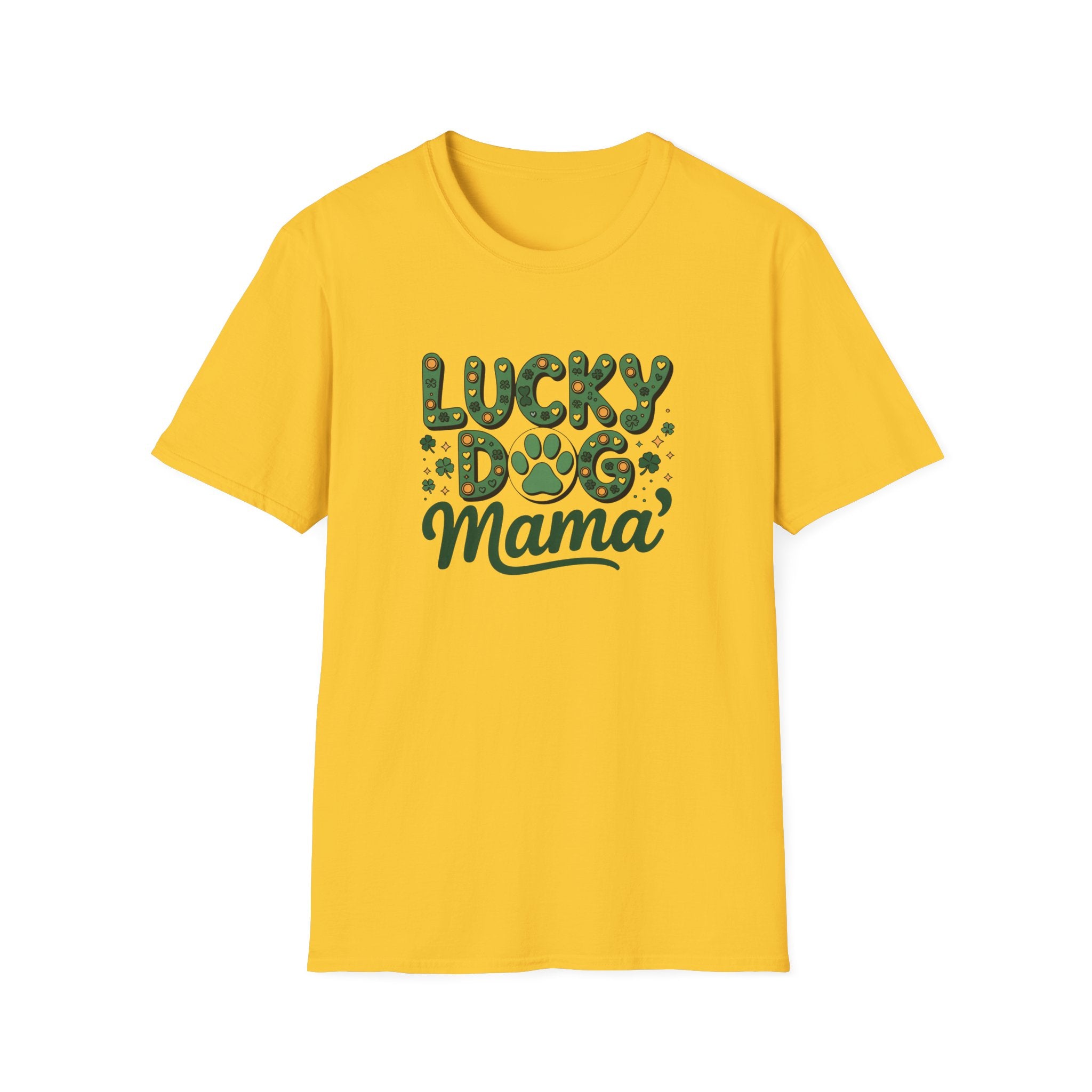 Lucky Dog Mama- Unisex Softstyle T-Shirt