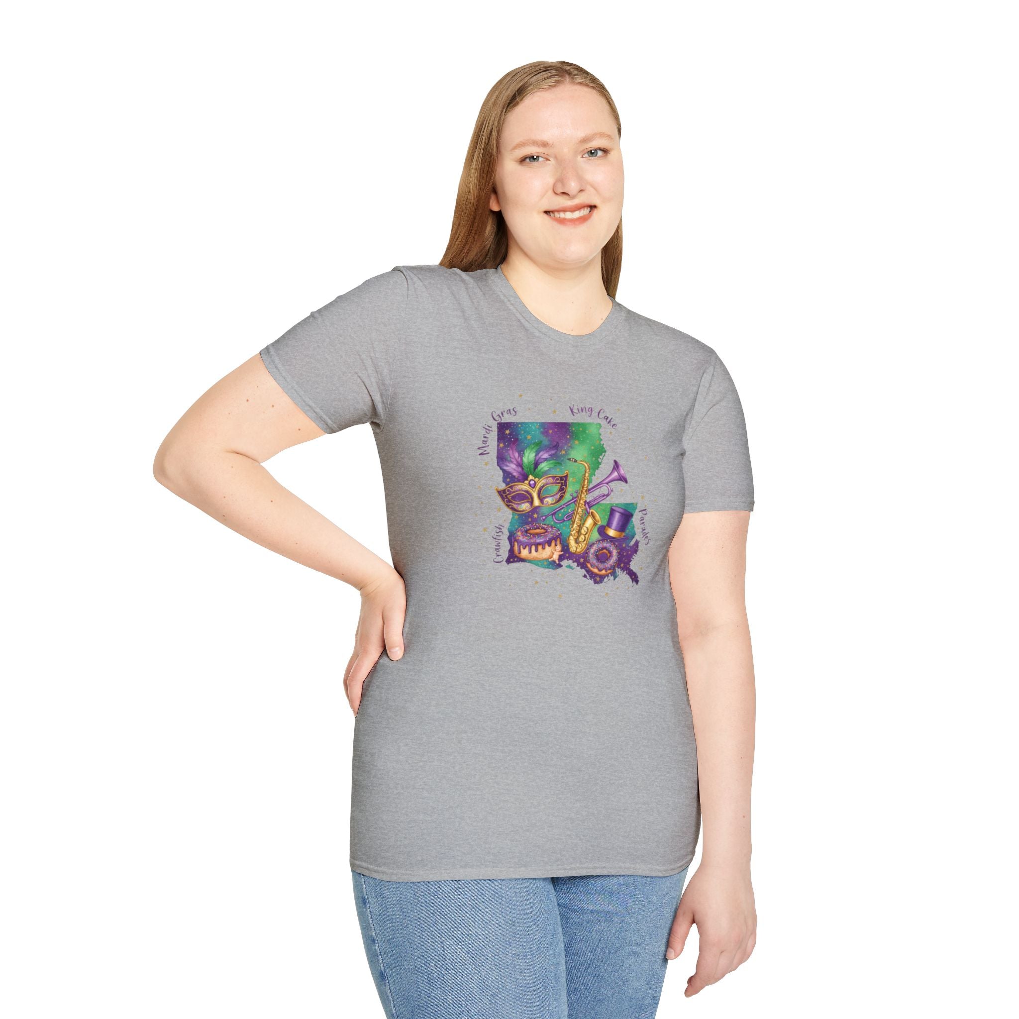 The Best of Louisiana Mardi Gras- Unisex Softstyle T-Shirt