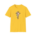 Floral Cross T-Shirt — Cross with Pretty Flowers